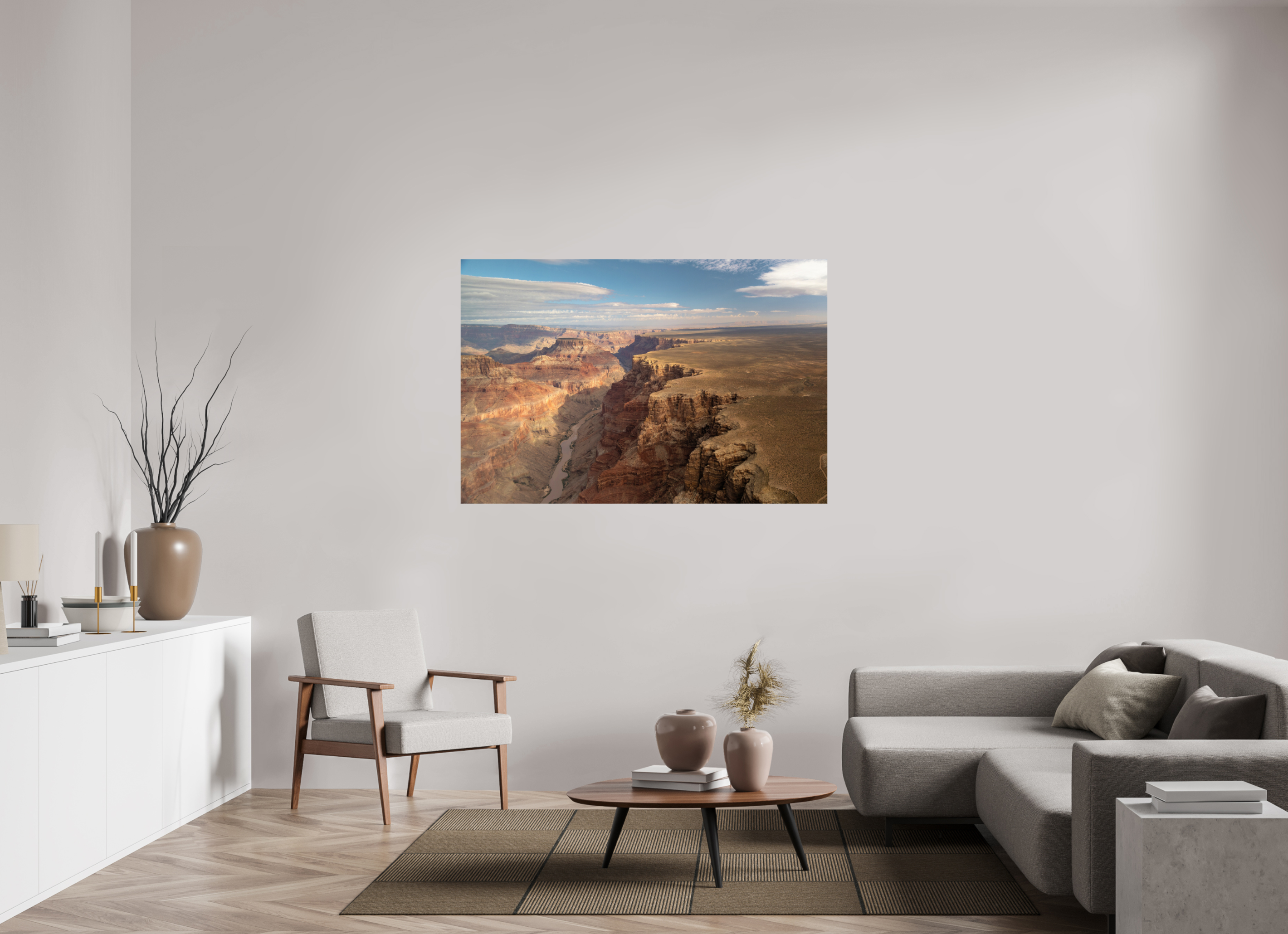 150 x 100 cm, Photo Print On Fuji Crystal DP II Grand Canyon vue du ciel