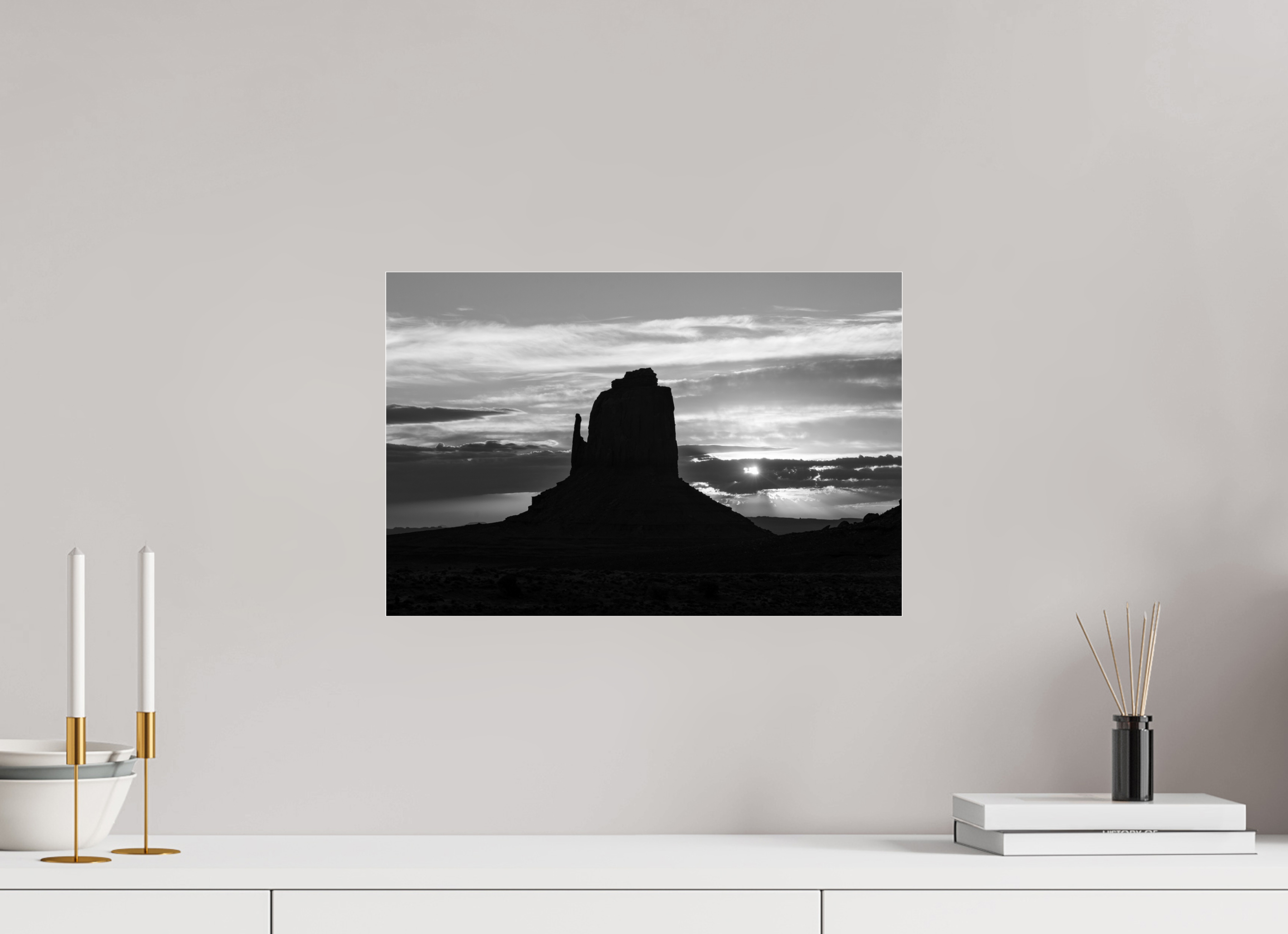 45 x 30 cm, Acrylic Glass East Mitten Butte