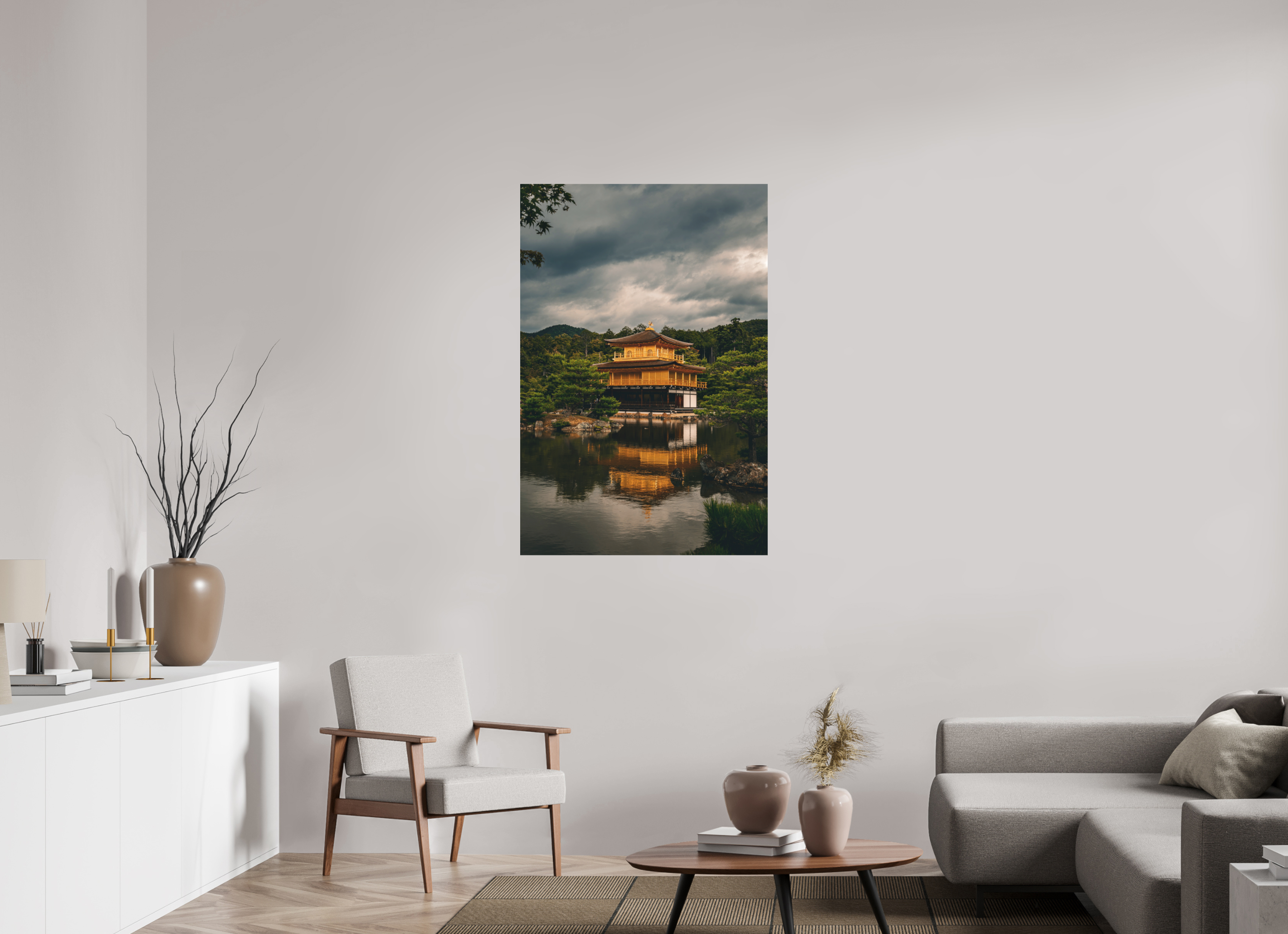 80 x 120 cm, Aluminium Kinkaku-ji