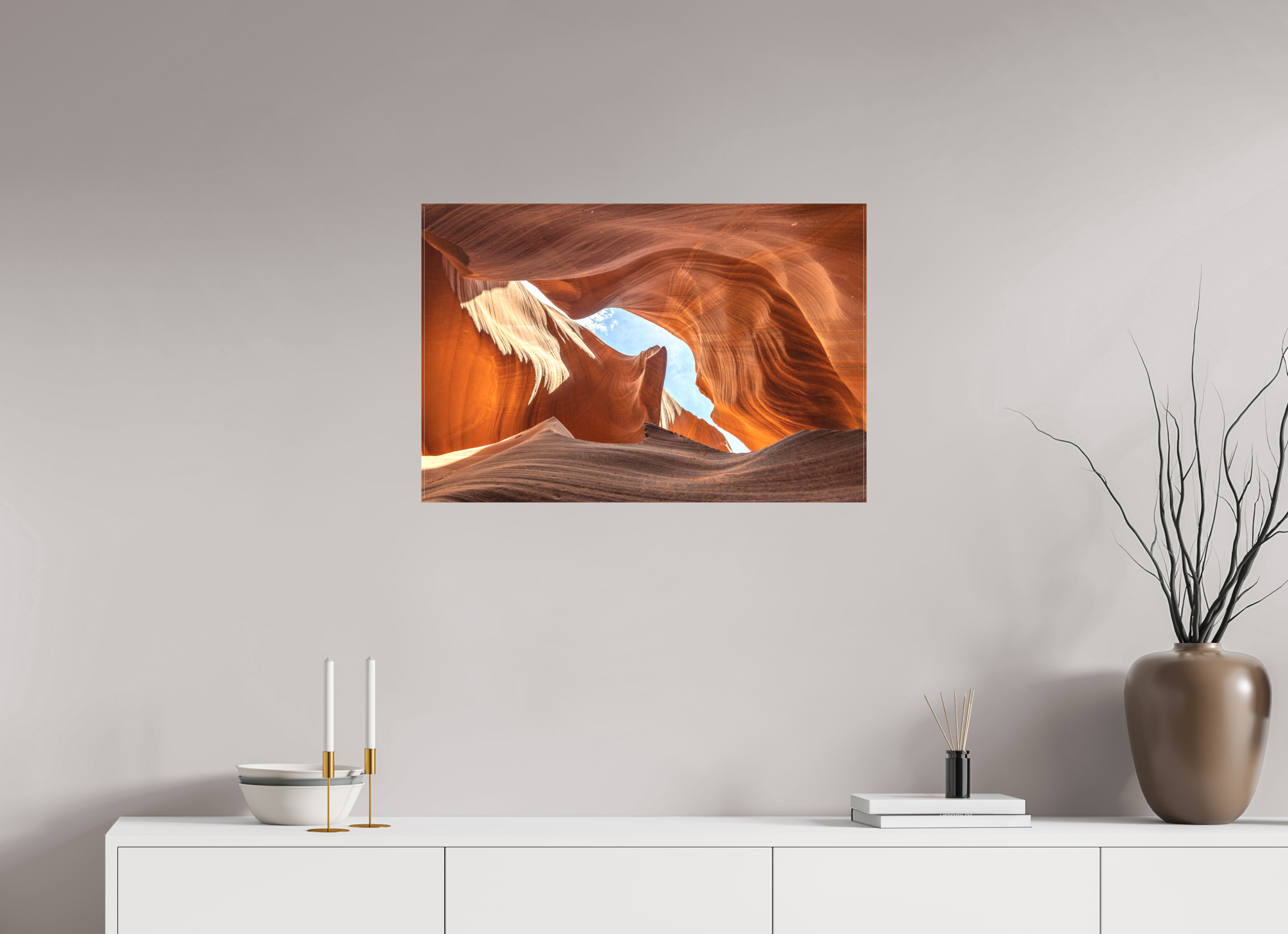 75 x 50 cm, Cadre simple Matte on Stretcher Frame Antelope Canyon