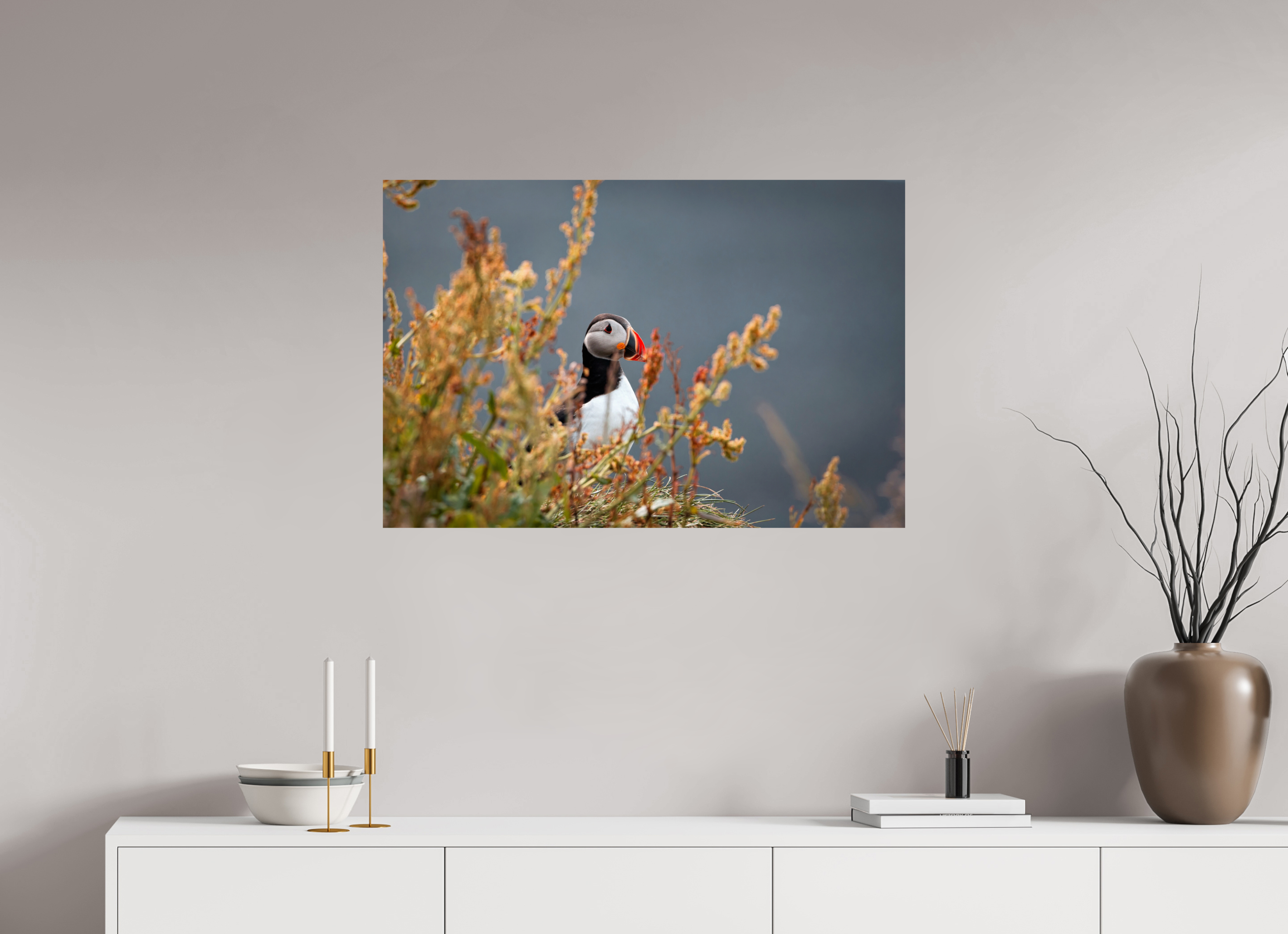 90 x 60 cm, Impression sur papier Fuji Crystal Macareux 2