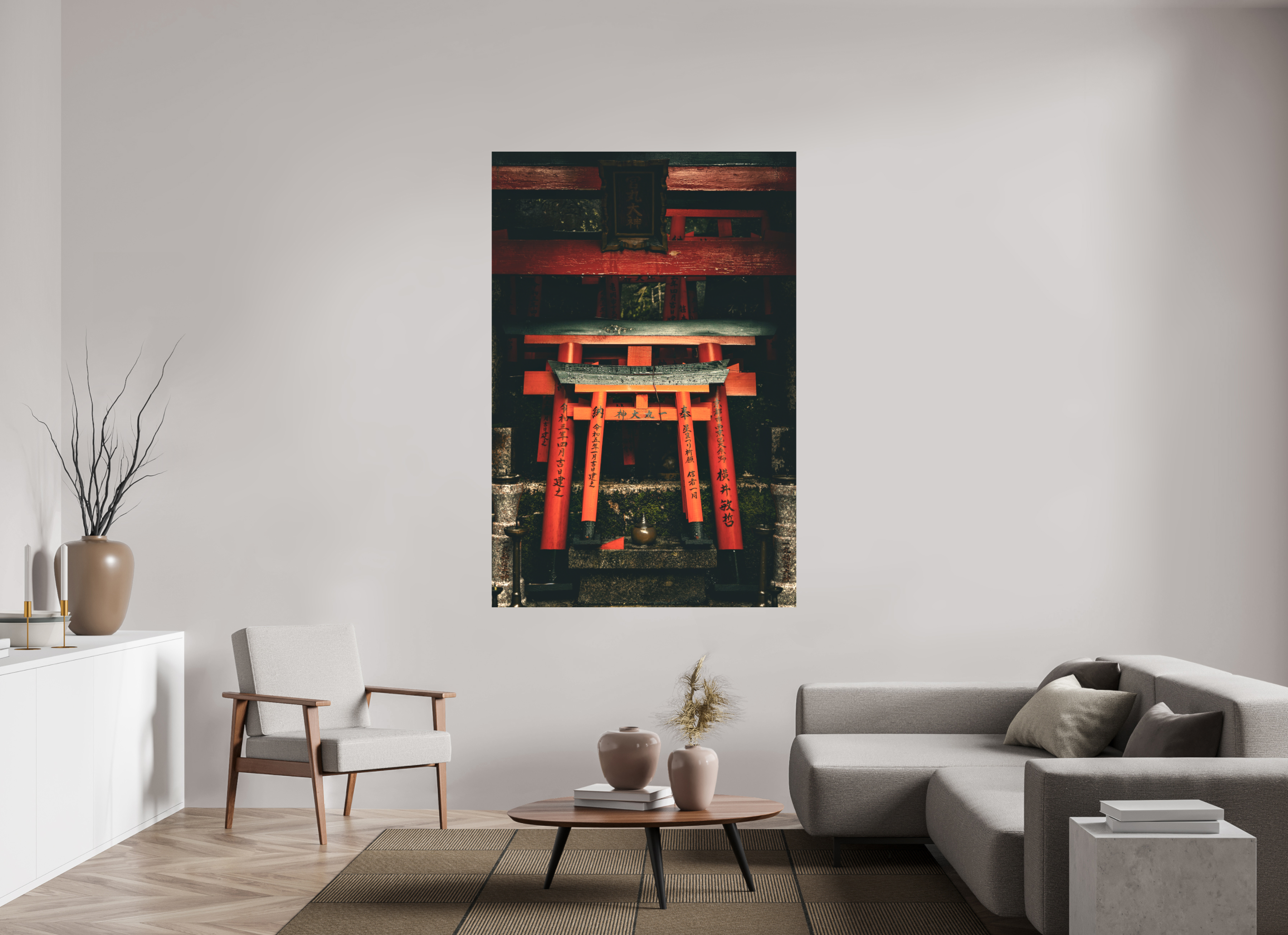 120 x 180 cm, Cadre simple Matte on Stretcher Frame Kobogataki