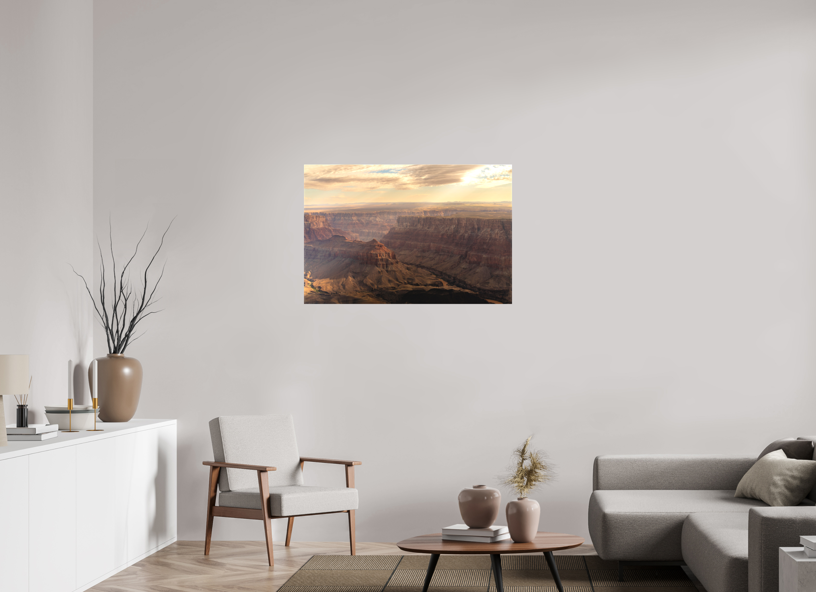 105 x 70 cm, Cadre simple Matte on Stretcher Frame Grand Canyon