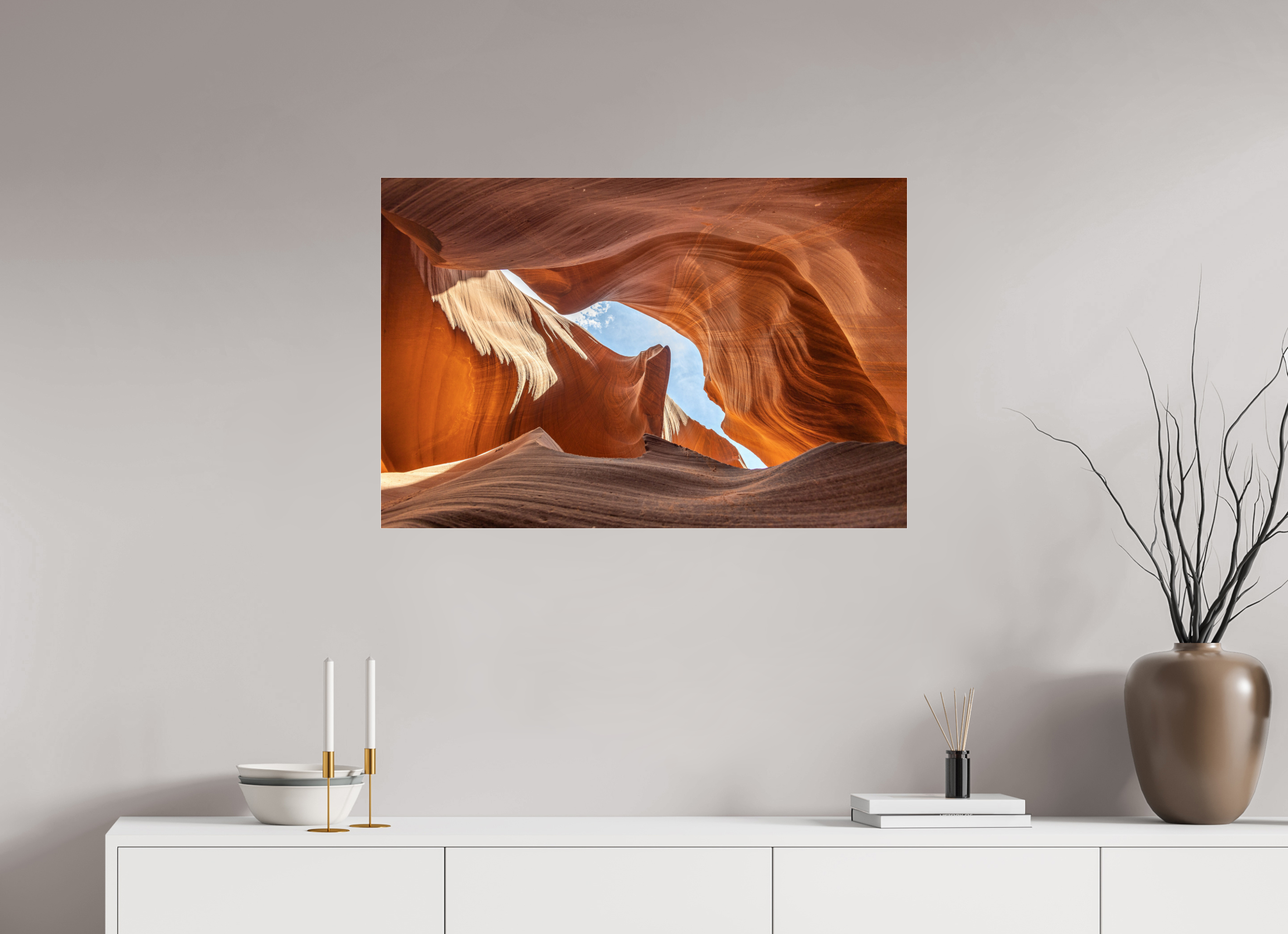 90 x 60 cm, Acrylic Glass Antelope Canyon