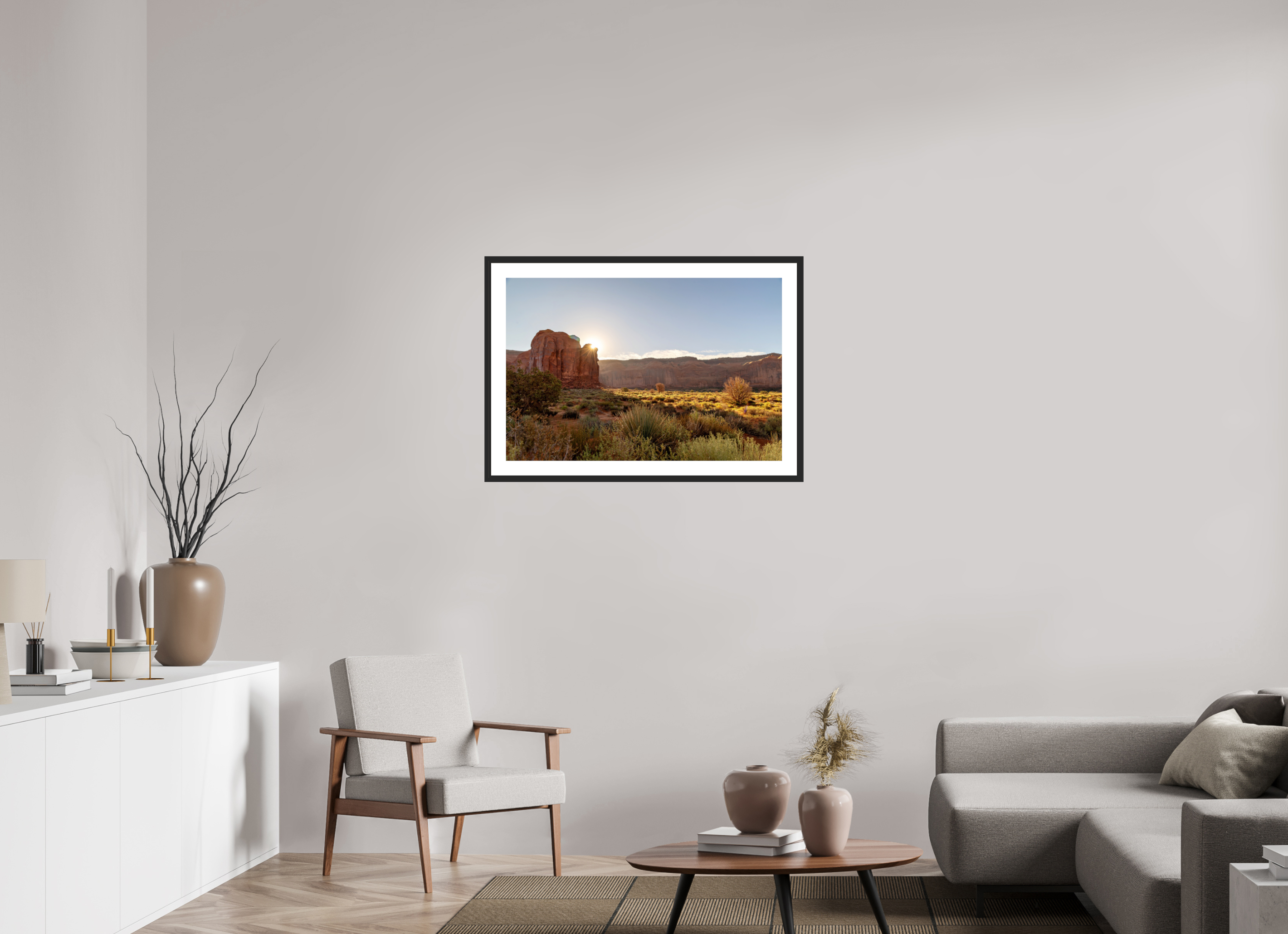 90 x 60 cm, Cadre avec passe partout Mesa