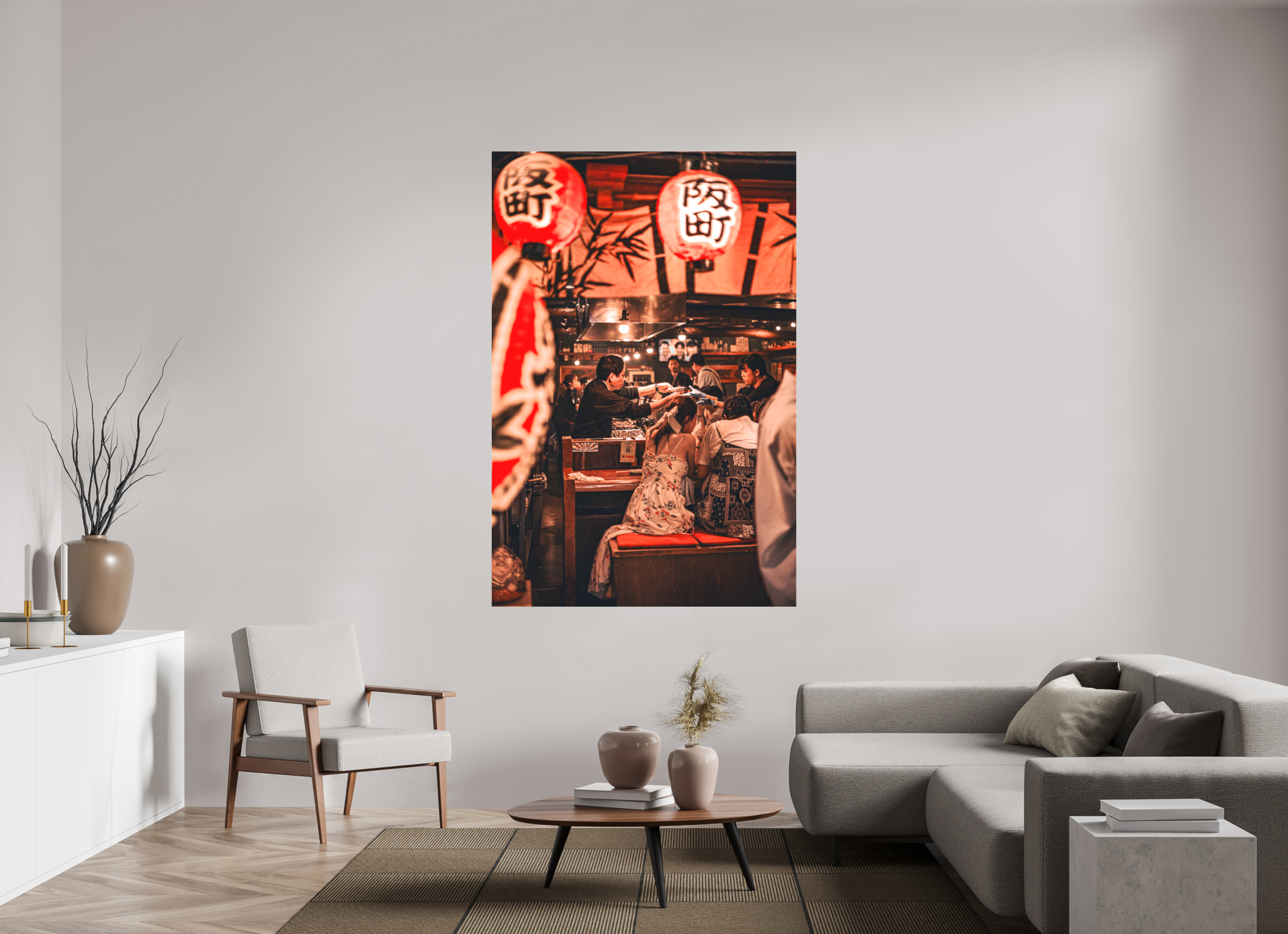 120 x 180 cm, Cadre simple Matte on Stretcher Frame Umeda