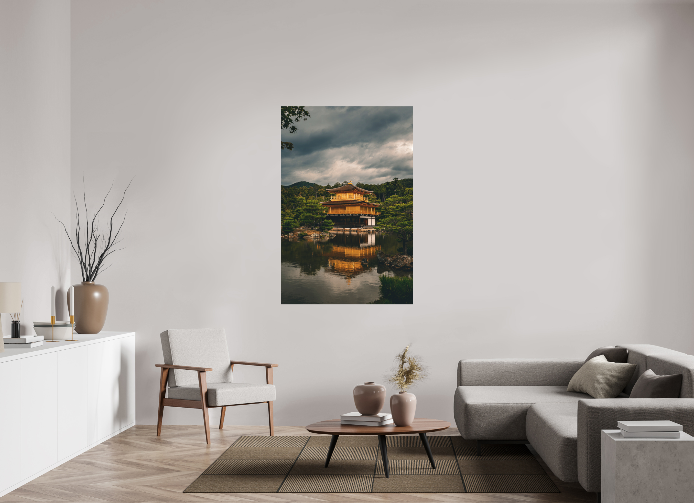 100 x 150 cm, Aluminium Kinkaku-ji