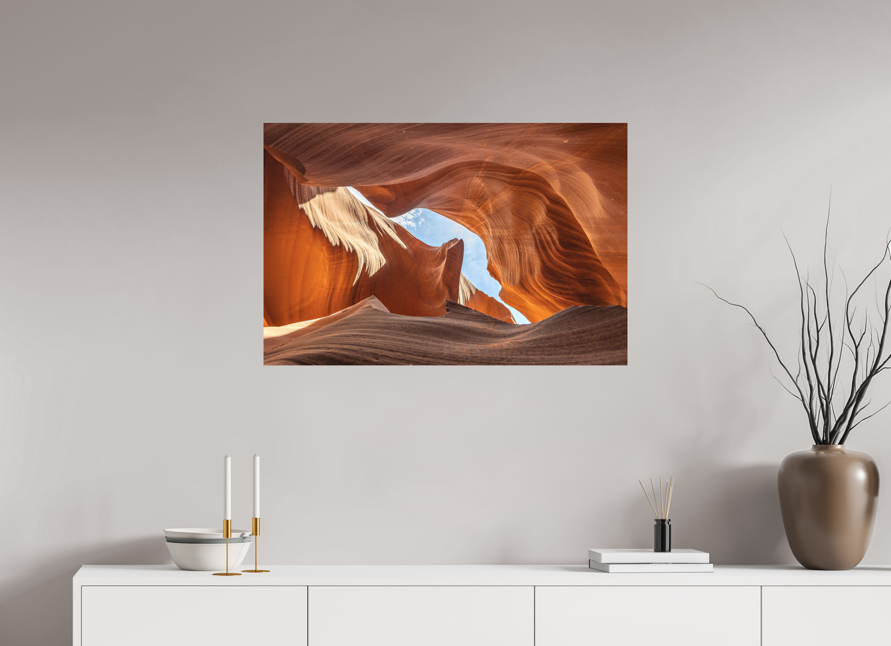 90 x 60 cm, Aluminium Antelope Canyon