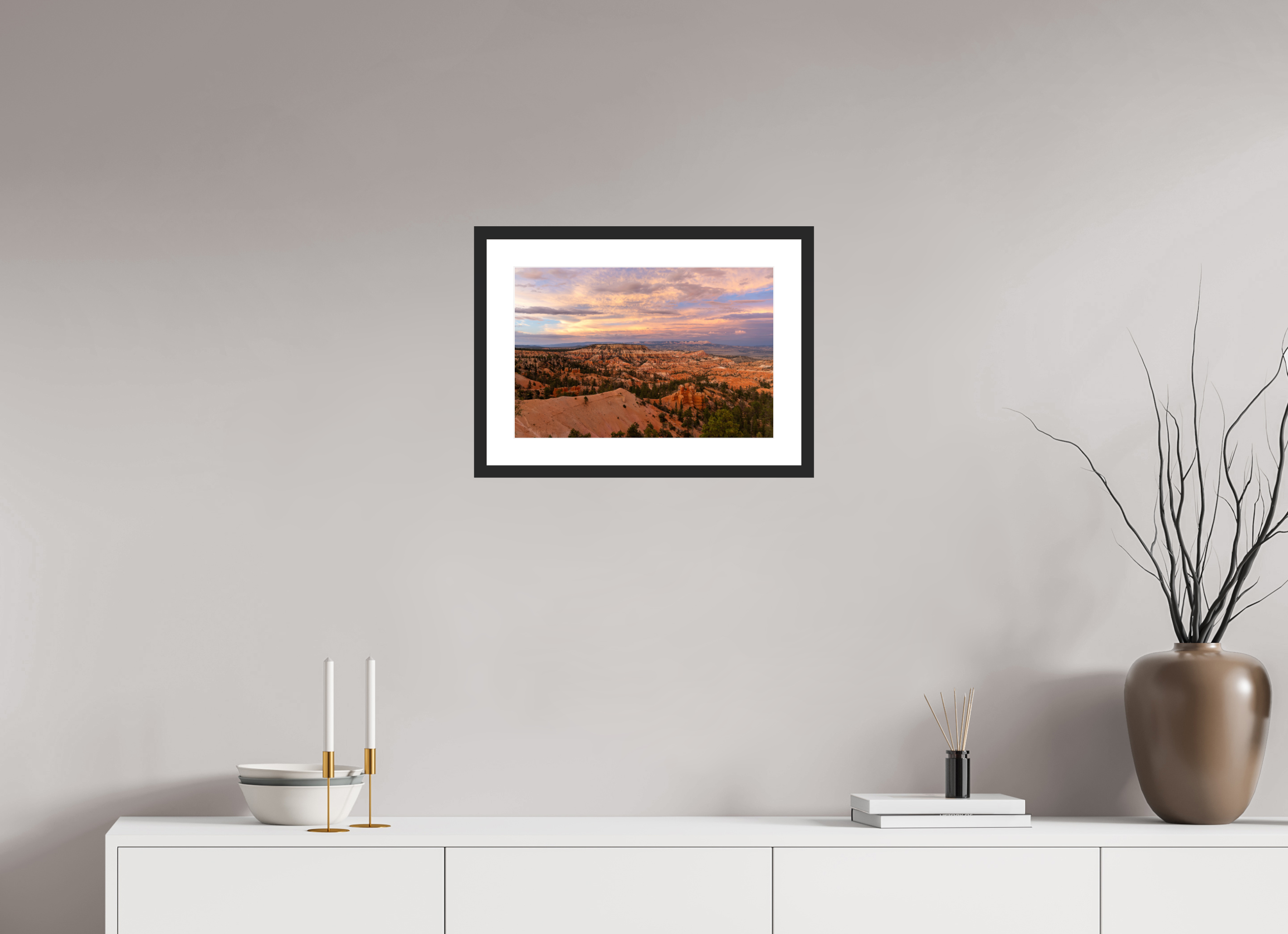 45 x 30 cm, Cadre avec passe partout Bryce Canyon