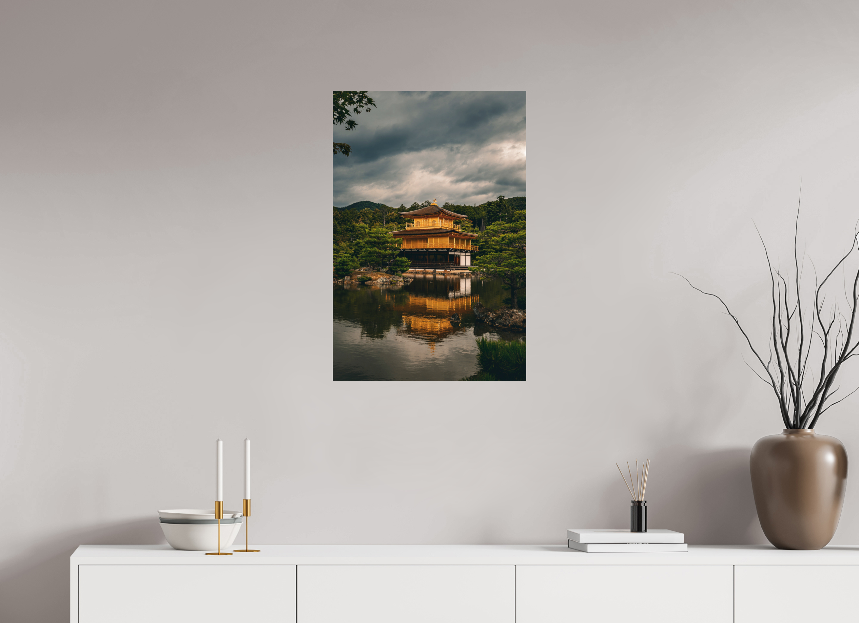 50 x 75 cm, Photo Print On Fuji Crystal DP II Kinkaku-ji