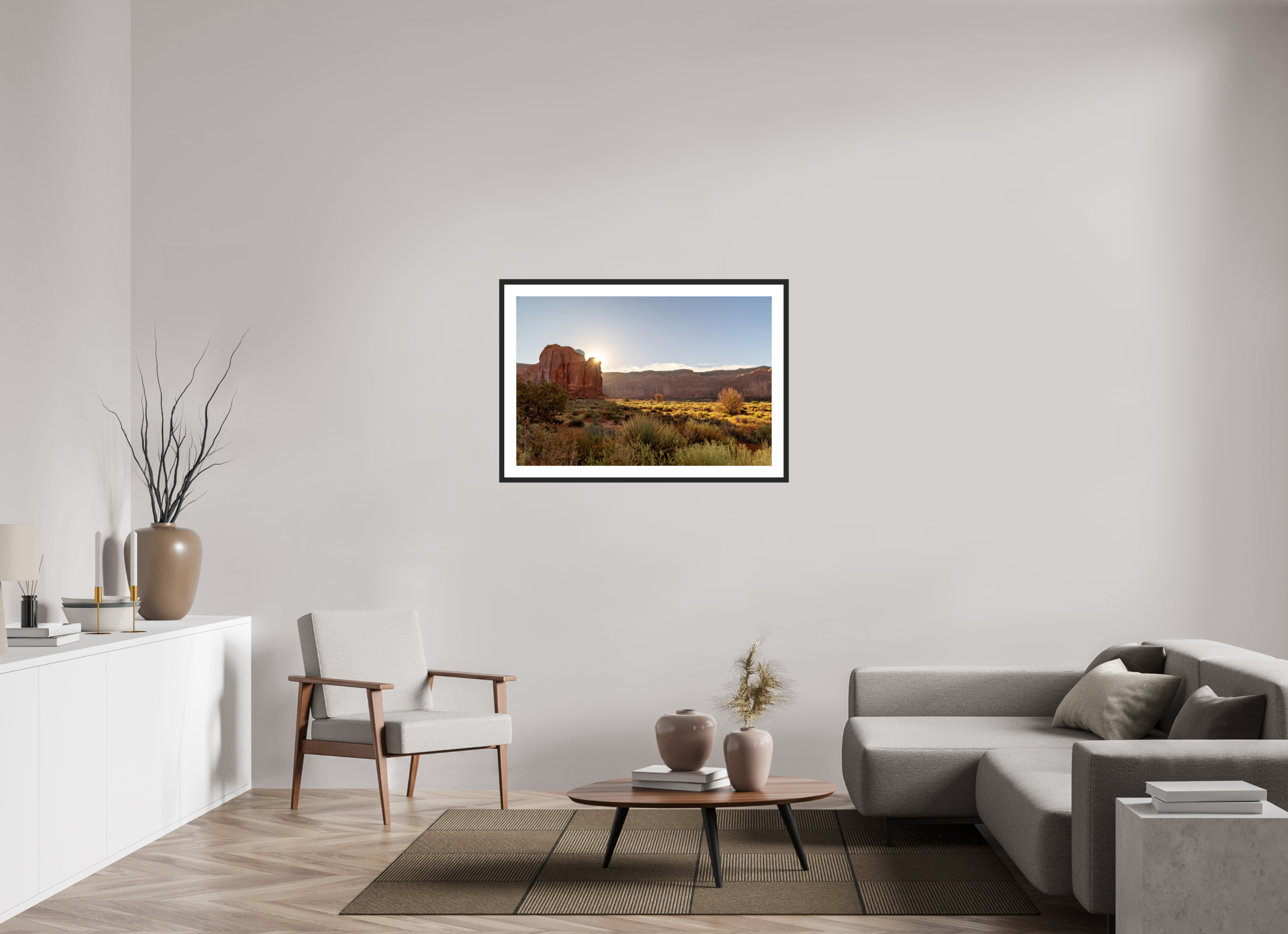 105 x 70 cm, Cadre avec passe partout Mesa