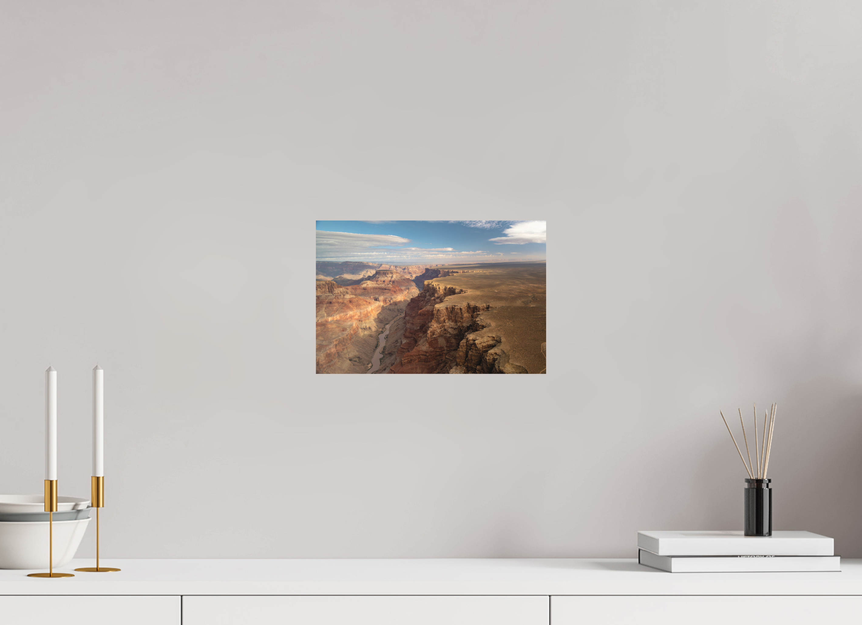 30 x 20 cm, Aluminium Grand Canyon vue du ciel