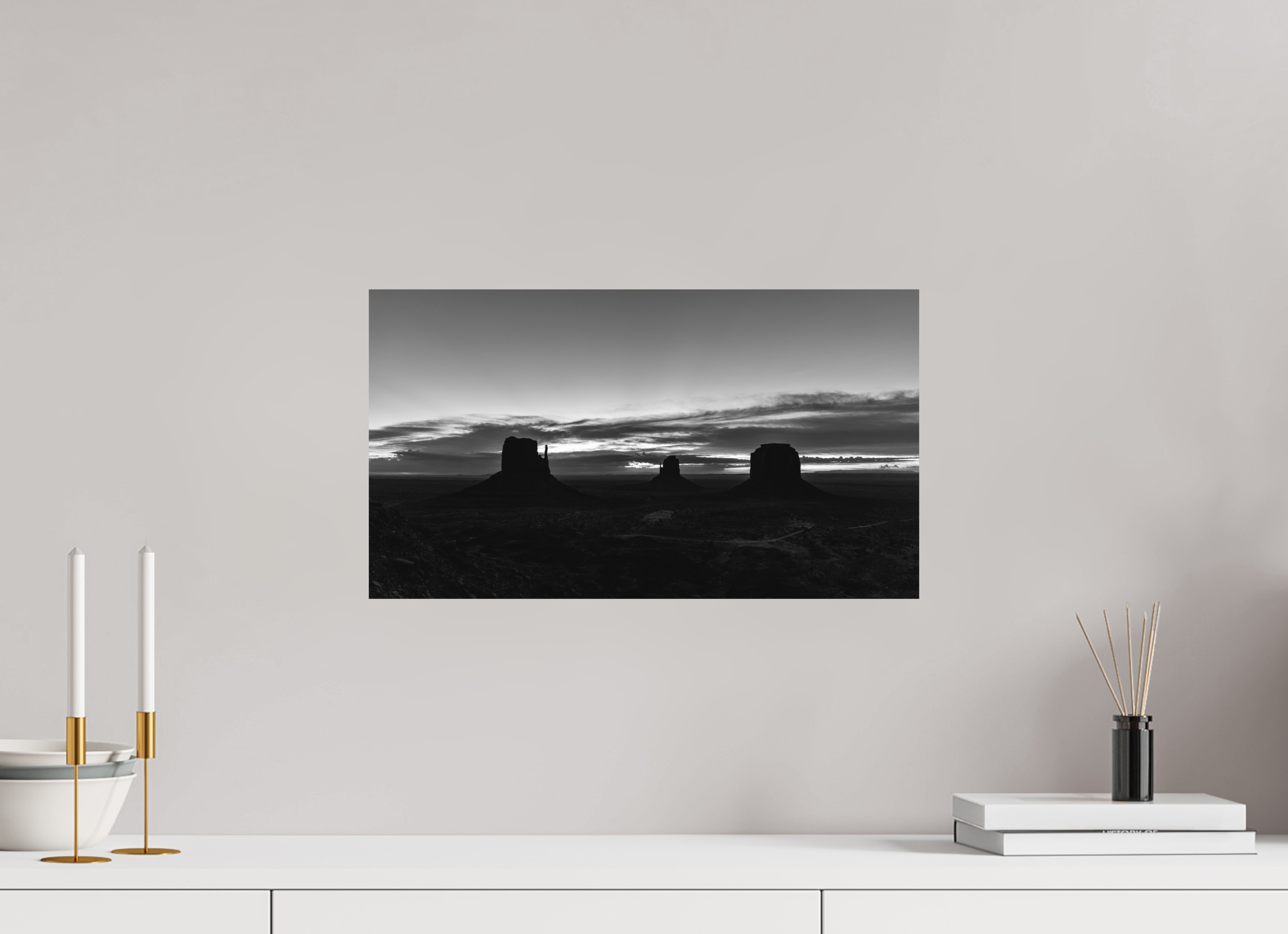 48 x 27 cm, Aluminium The view