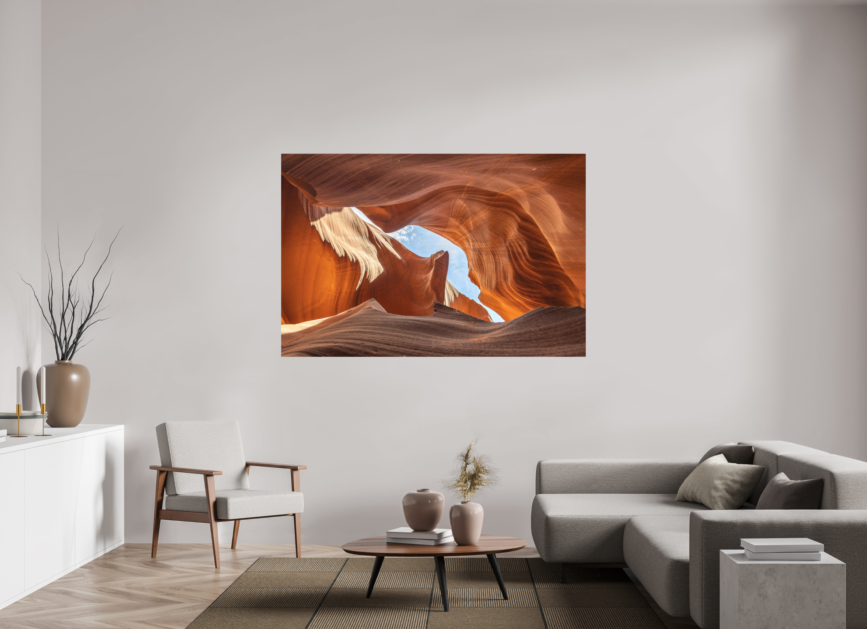 180 x 120 cm, Aluminium Antelope Canyon