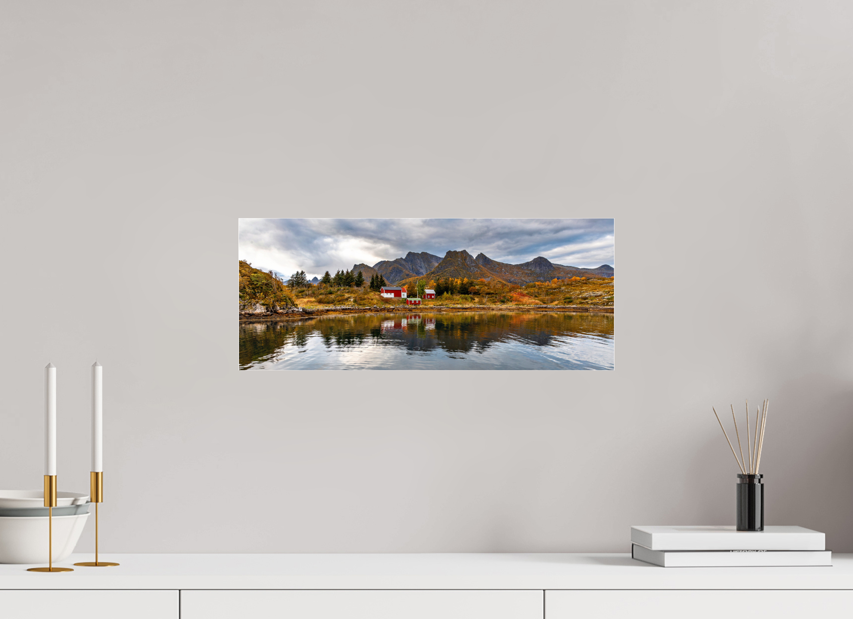 49.4 x 20 cm, Acrylic Glass Arctic Panorama