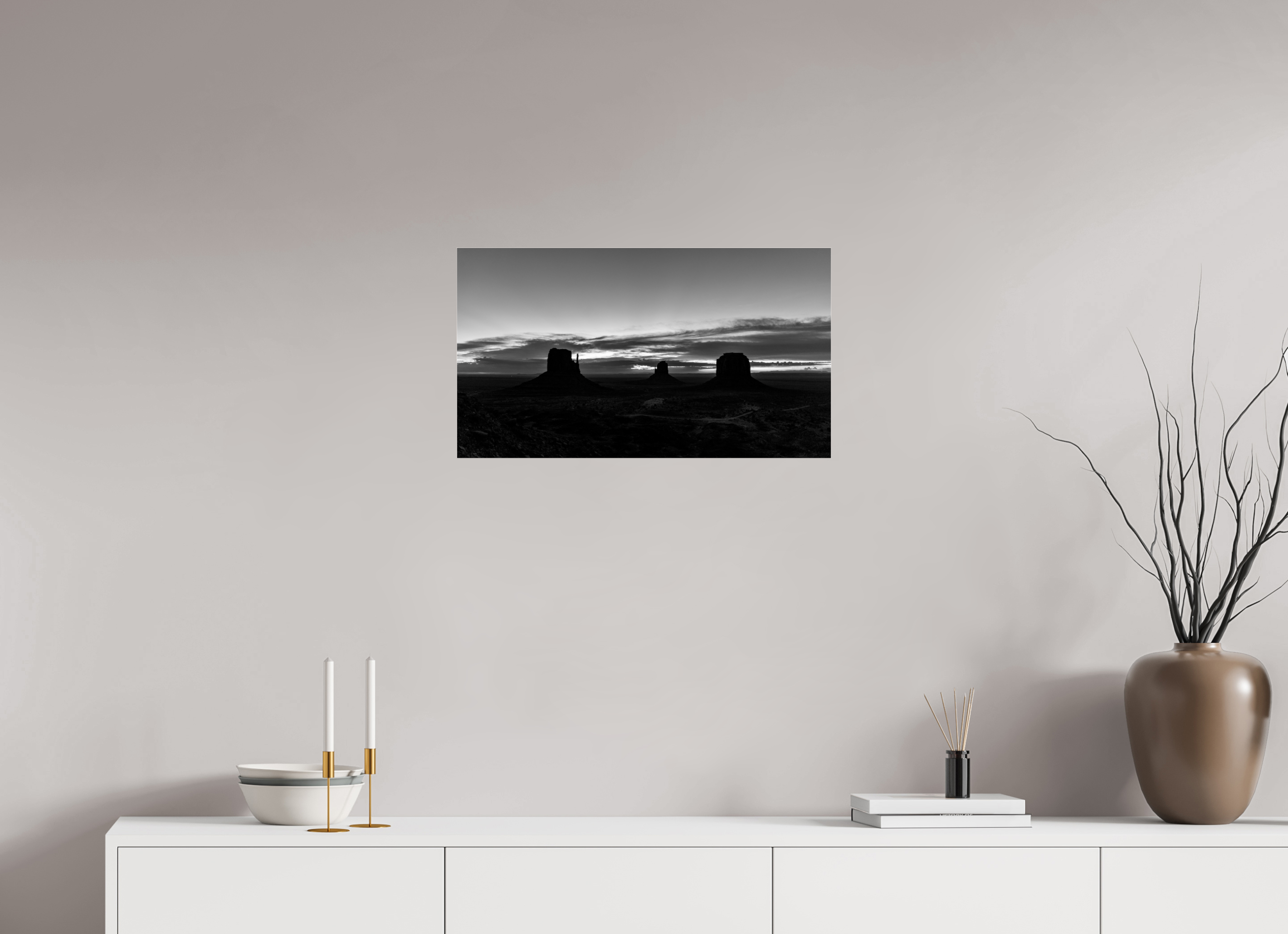 64 x 36 cm, Photo Print Under Acrylic Glass The view