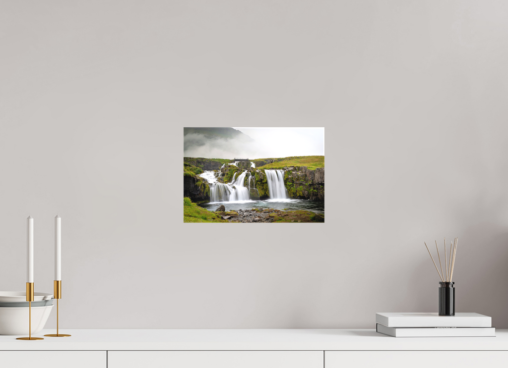 30 x 20 cm, Cadre simple Matte on Stretcher Frame Kirkjufellsfoss