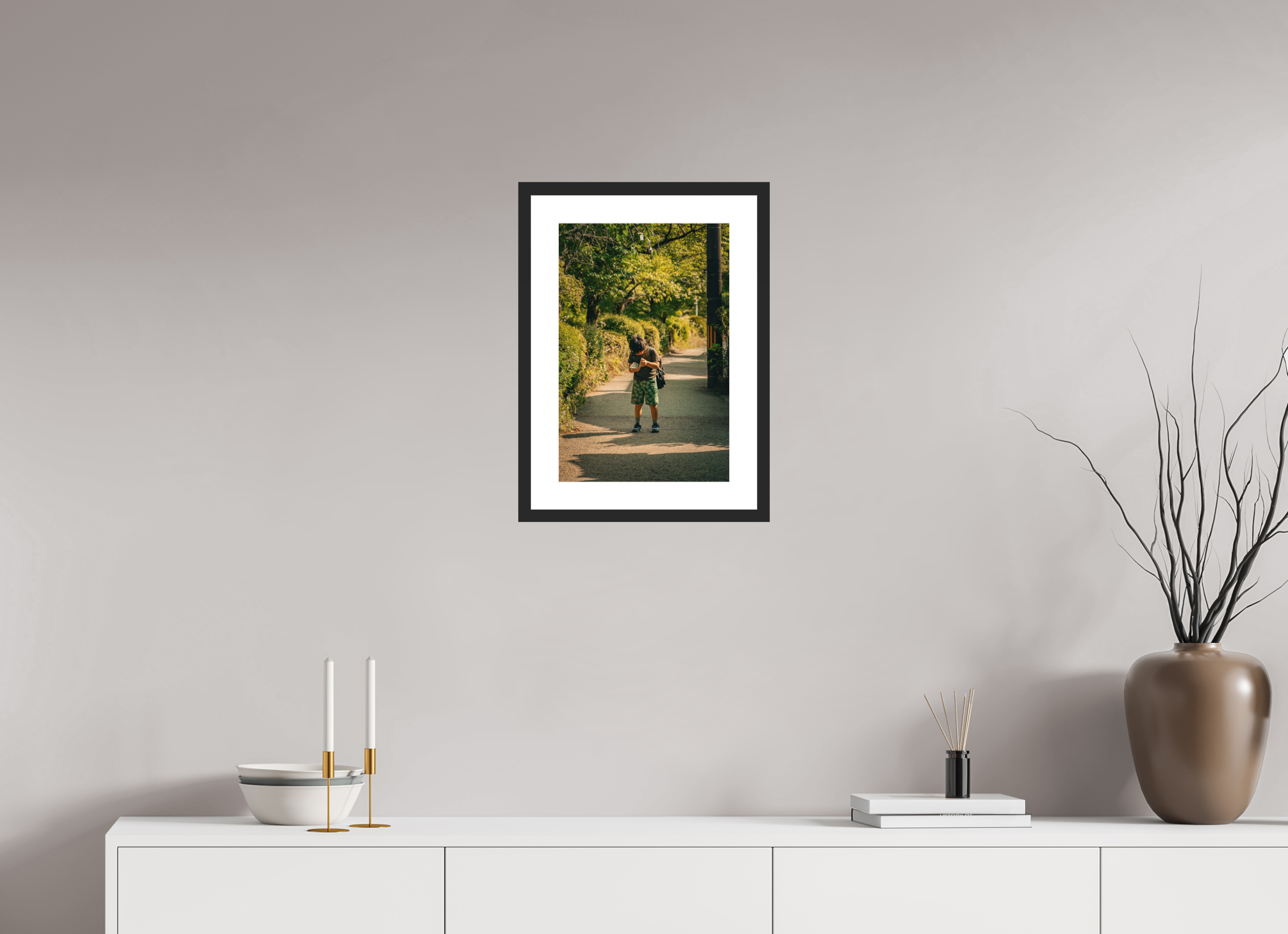 30 x 45 cm, Cadre avec passe partout Tetsugaku No Michi