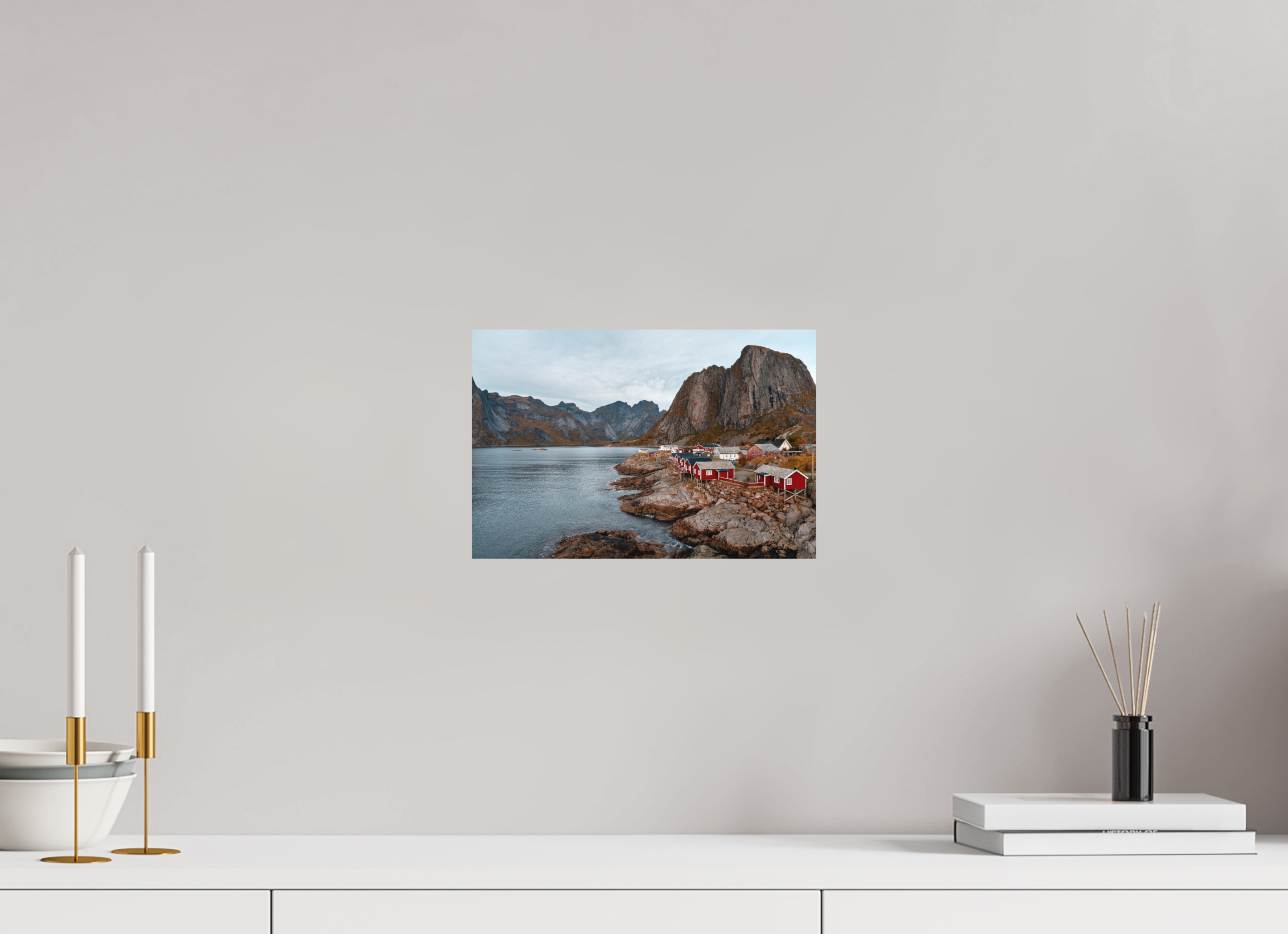 30 x 20 cm, Aluminium Le village de Reine