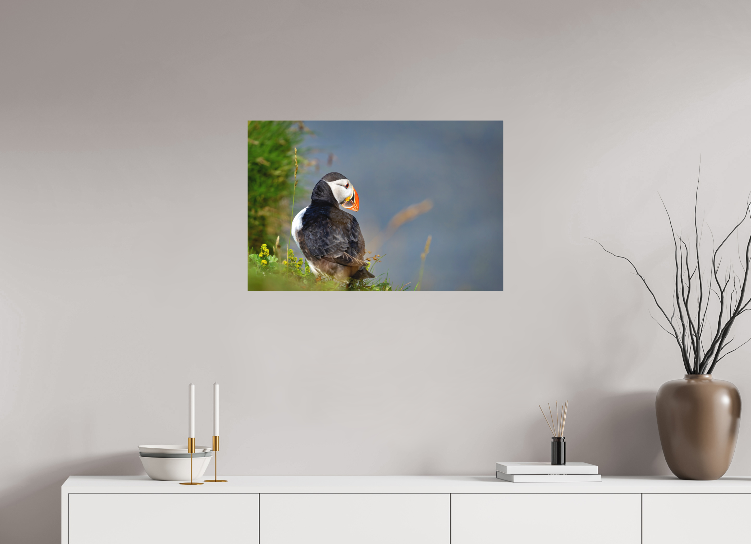 75 x 50 cm, Aluminium Le clown des mers