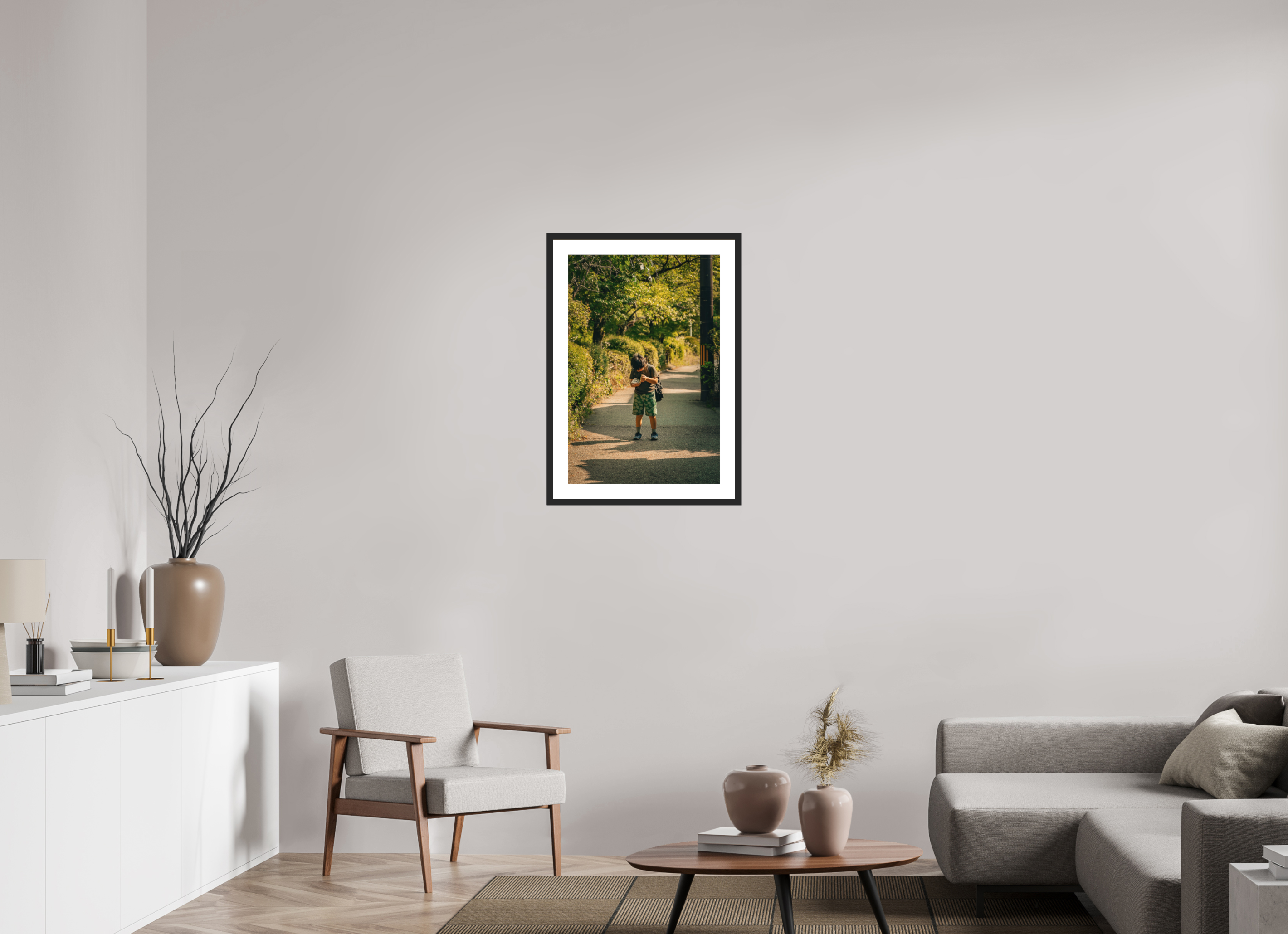 50 x 75 cm, Cadre avec passe partout Tetsugaku No Michi