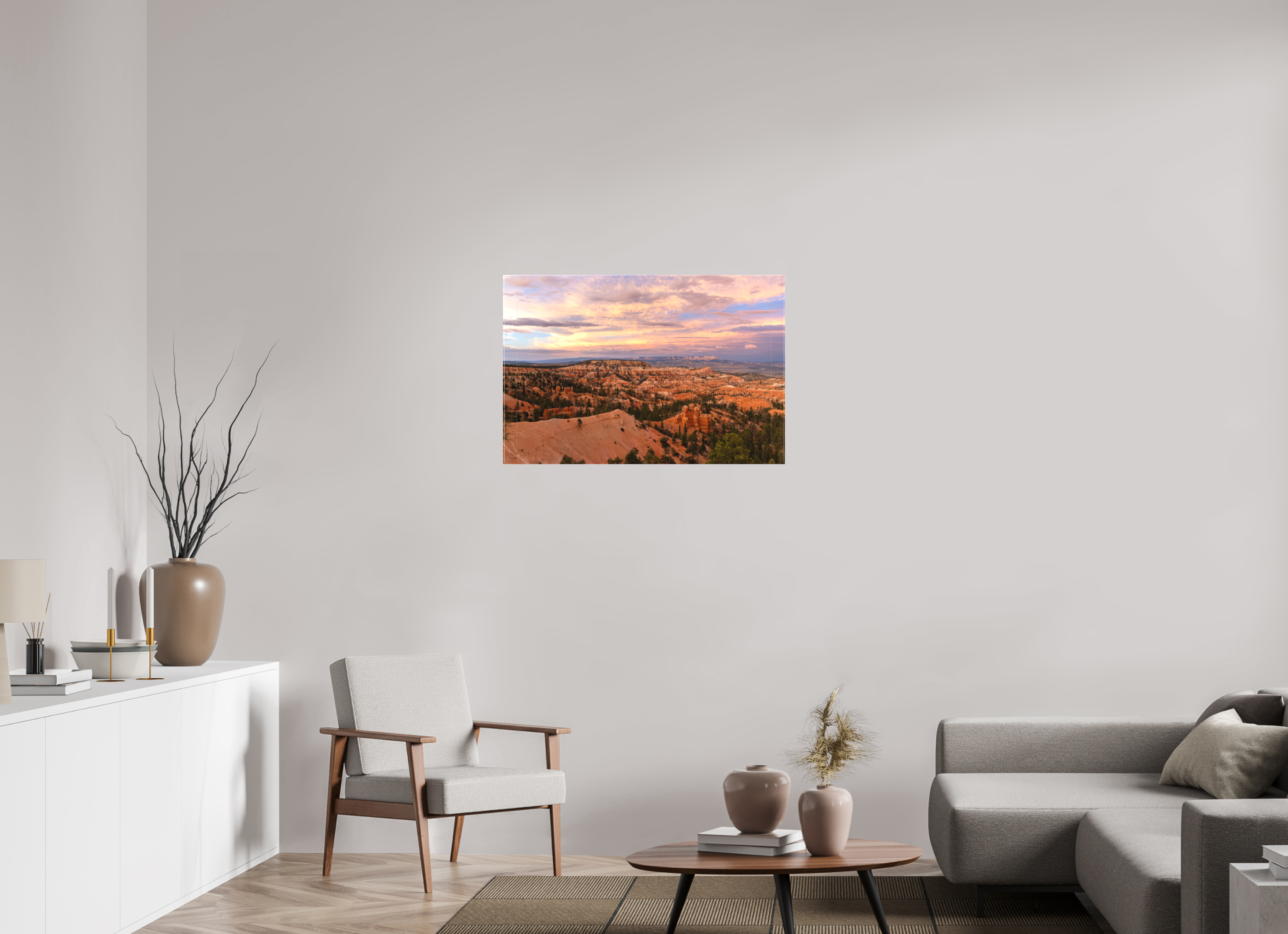 90 x 60 cm, Cadre simple Matte on Stretcher Frame Bryce Canyon