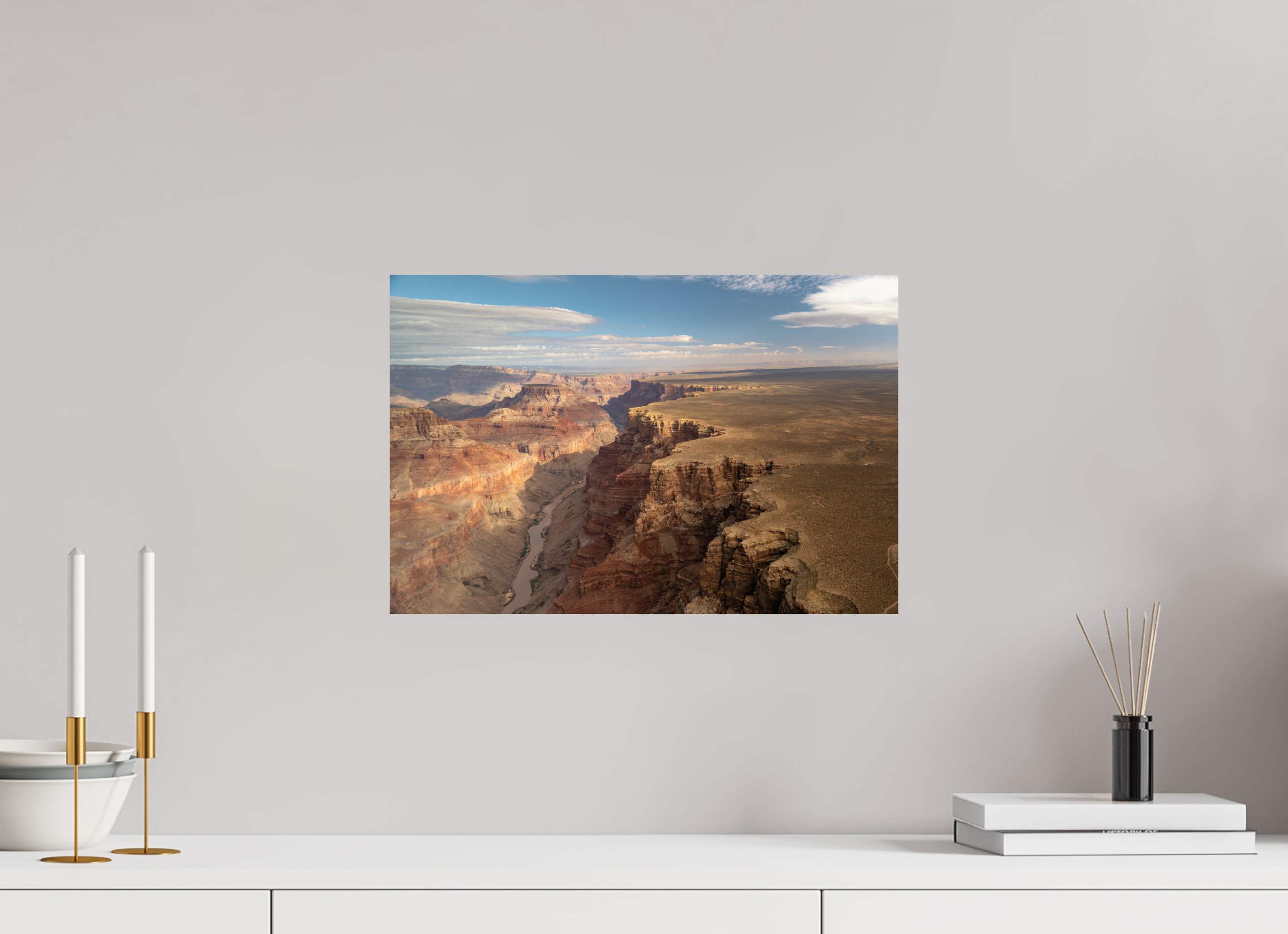 45 x 30 cm, Photo Print On Fuji Crystal DP II Grand Canyon vue du ciel