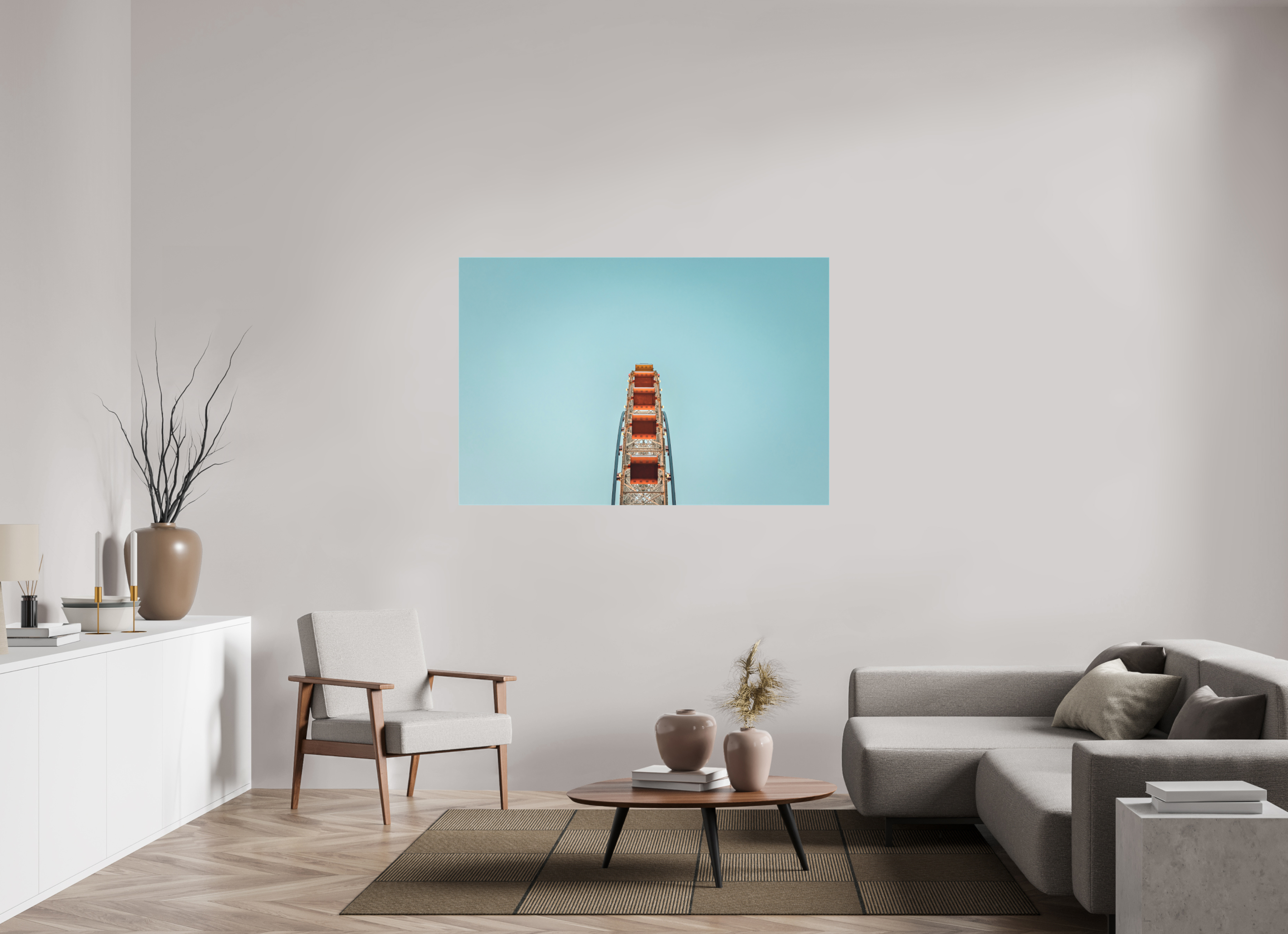 150 x 100 cm, Cadre simple Matte on Stretcher Frame Tempozan