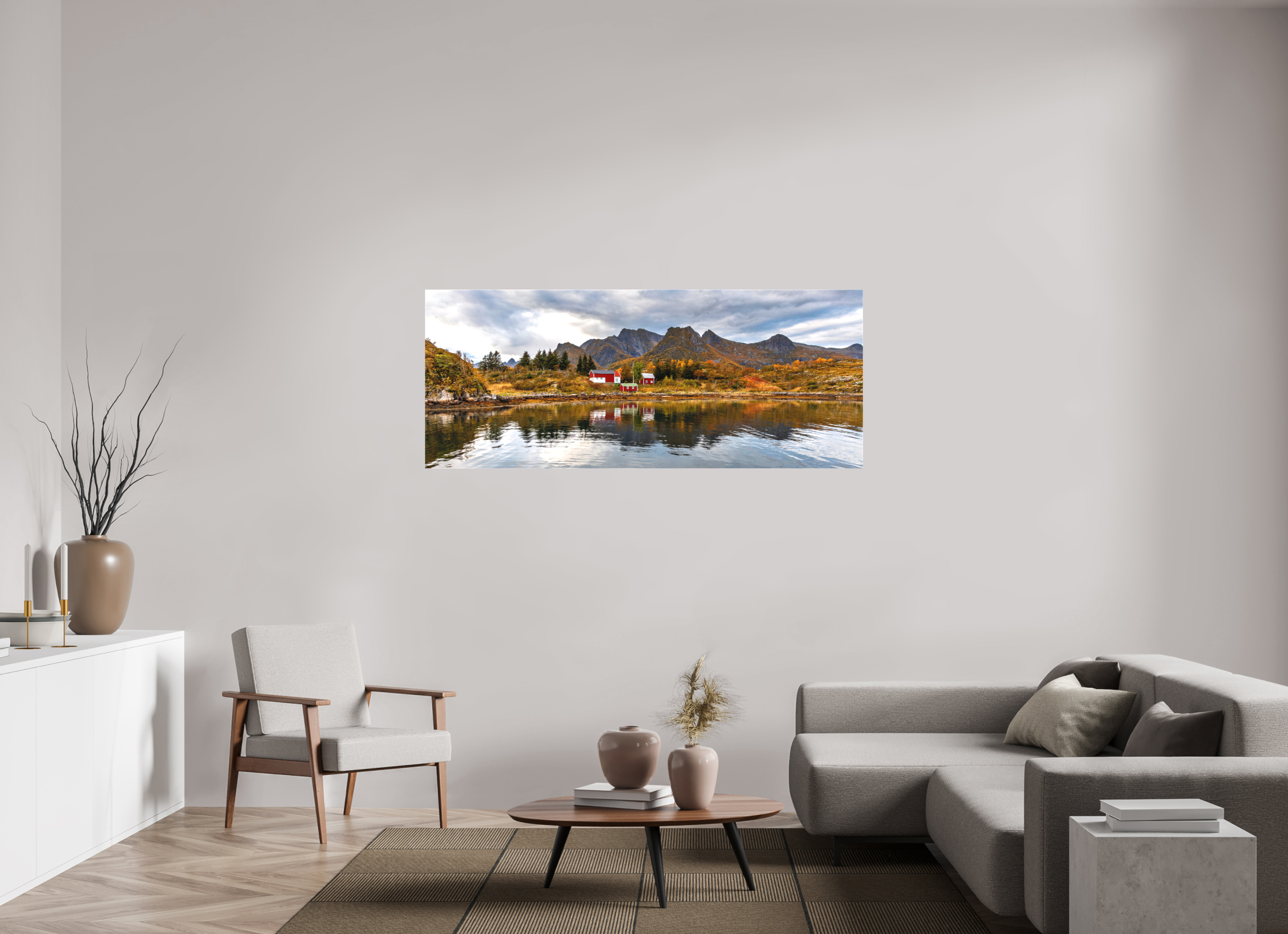 173 x 70 cm, Cadre simple Matte on Stretcher Frame Arctic Panorama