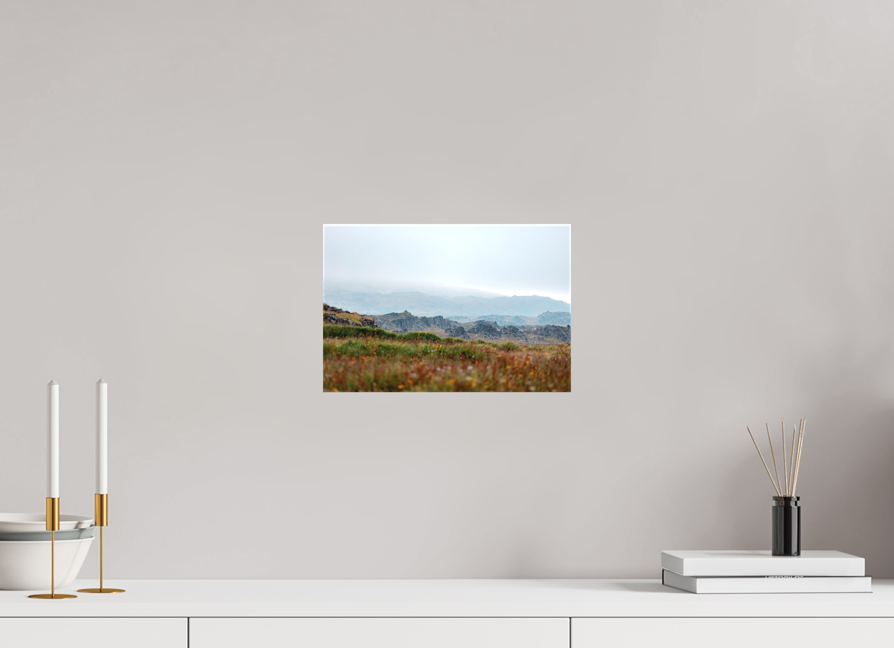 30 x 20 cm, Cadre simple Matte on Stretcher Frame Illugastadir