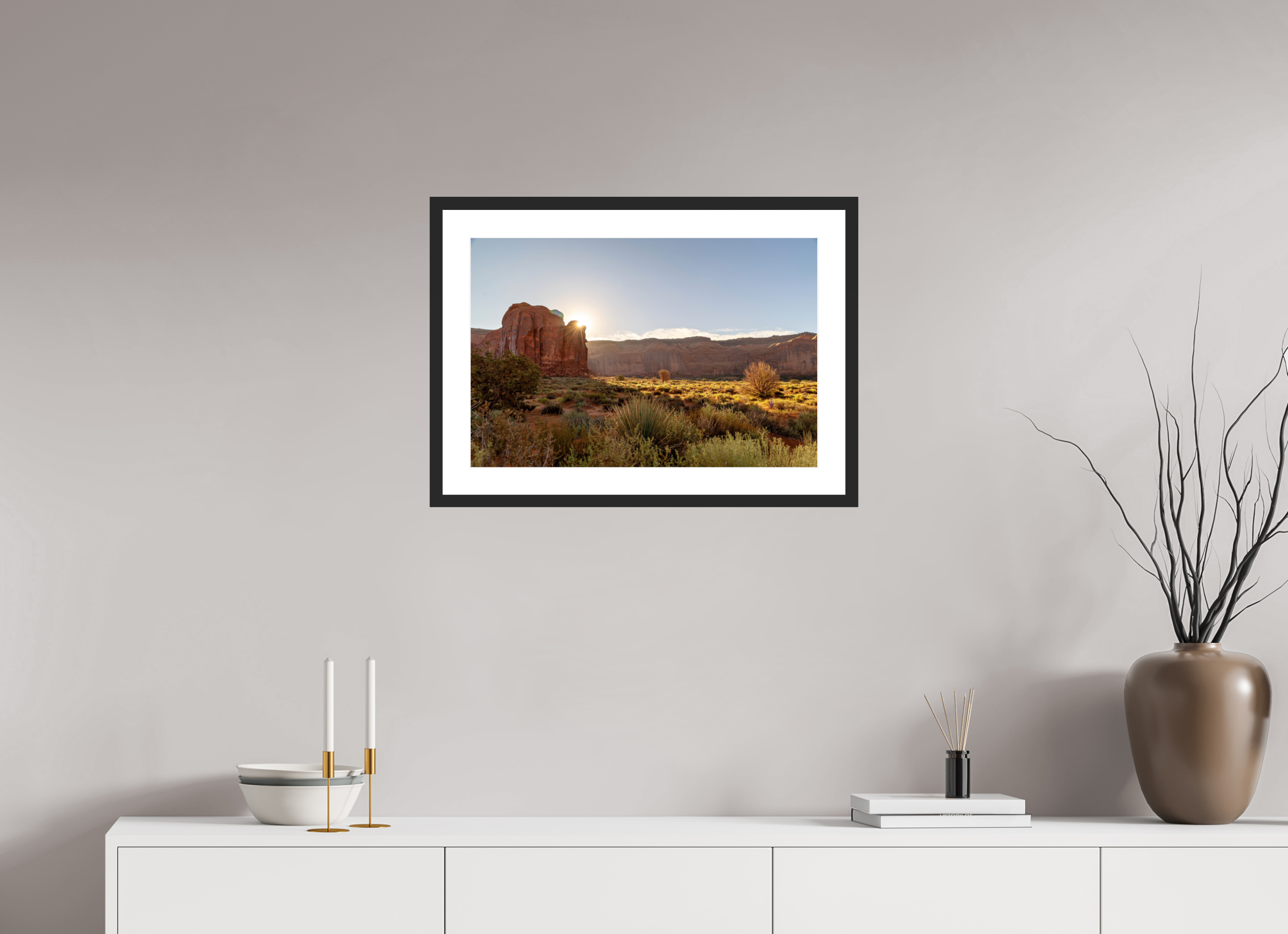 60 x 40 cm, Cadre avec passe partout Mesa