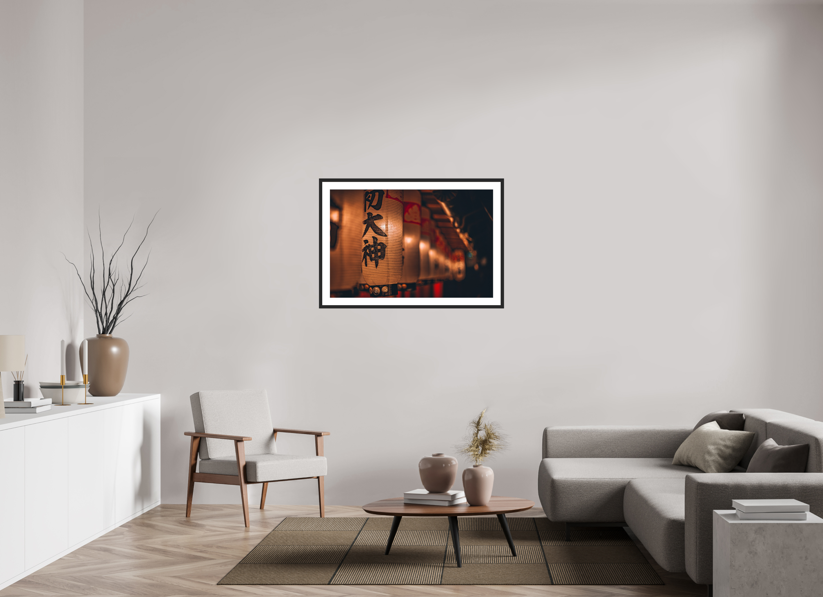 105 x 70 cm, Cadre avec passe partout Photo prise par Benjamin Balayre au Japon en Juin 2023