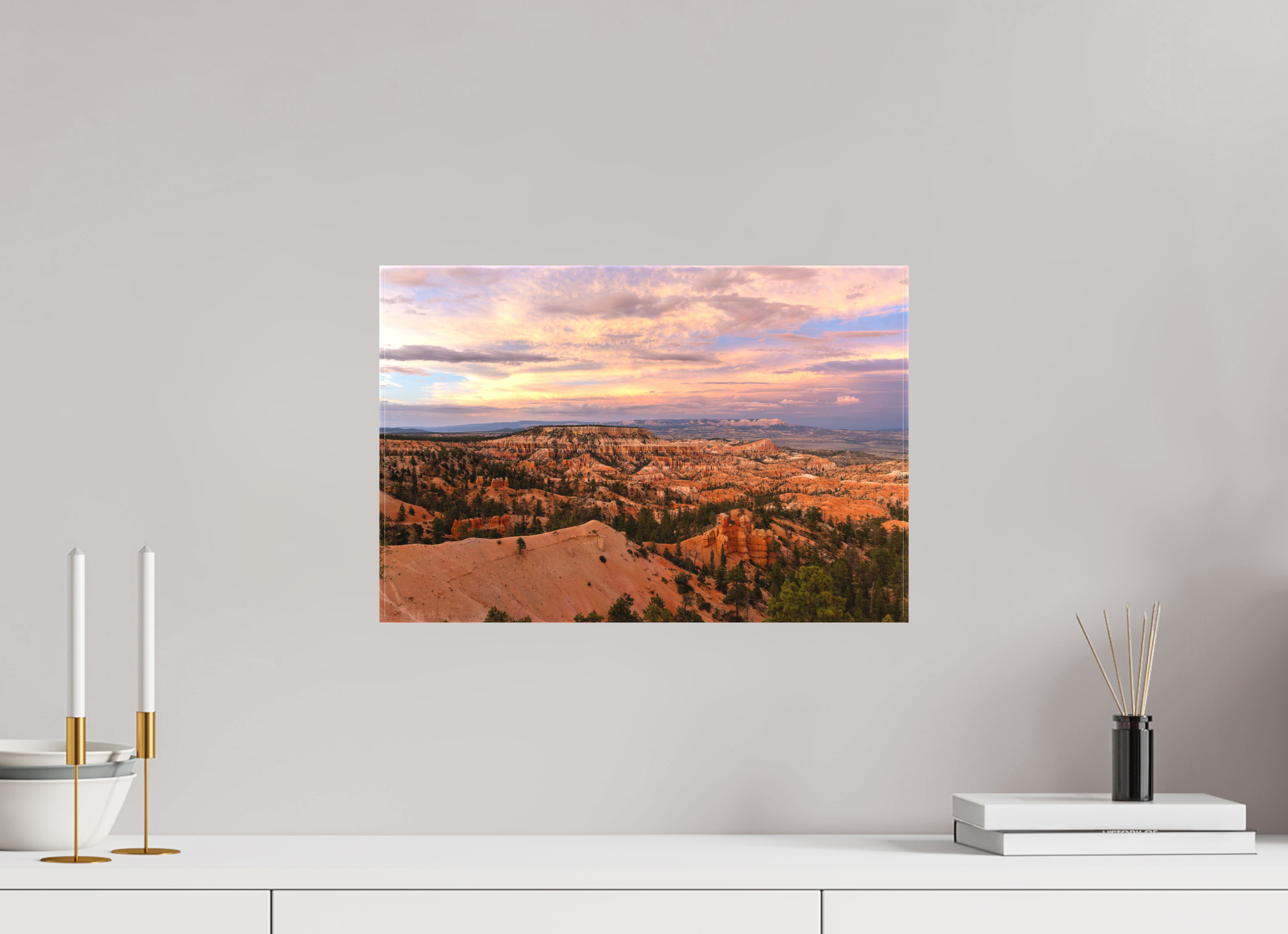 45 x 30 cm, Cadre simple Matte on Stretcher Frame Bryce Canyon