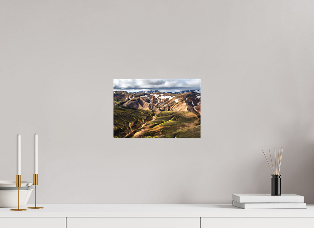 30 x 20 cm, Cadre simple Matte on Stretcher Frame Landmannalaugar