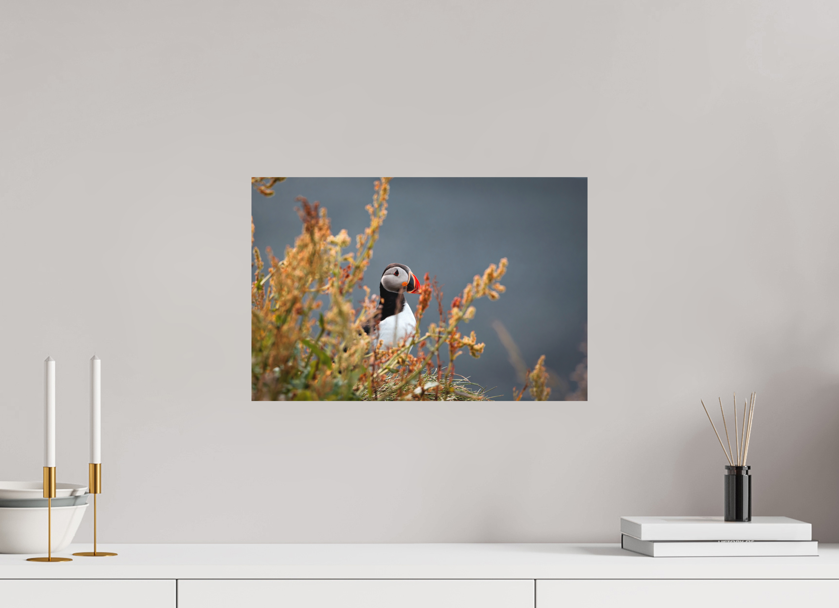 45 x 30 cm, Aluminium Macareux moine