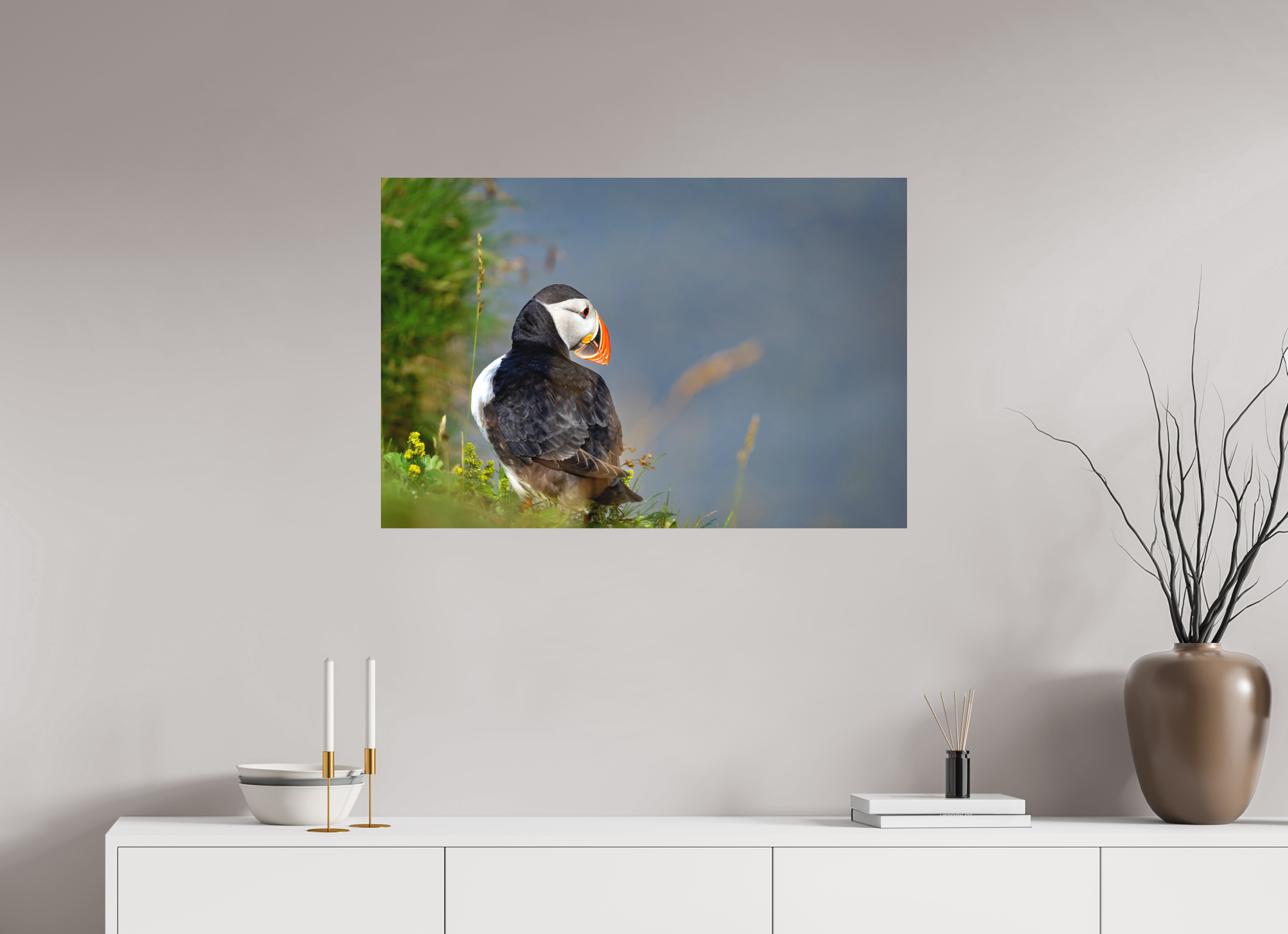 90 x 60 cm, Aluminium Le clown des mers