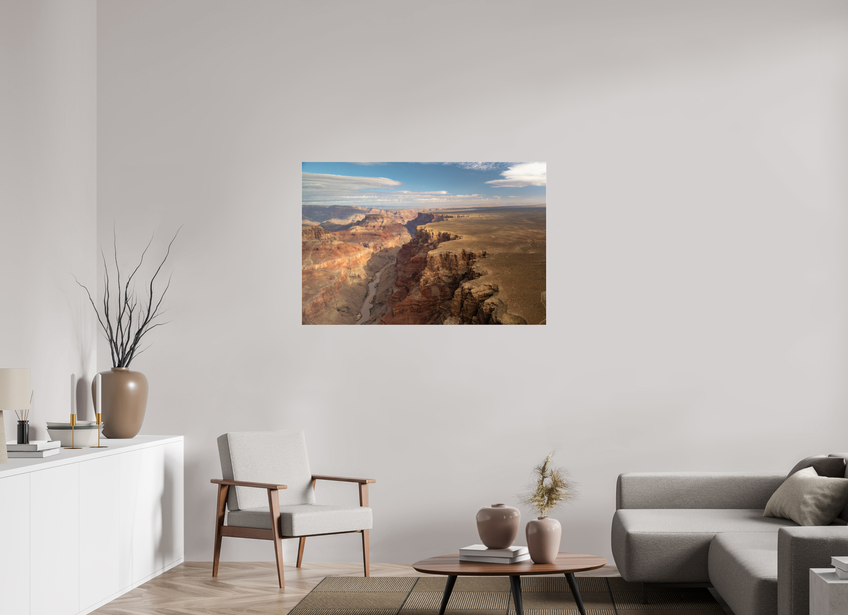 120 x 80 cm, Photo Print Under Acrylic Glass Grand Canyon vue du ciel