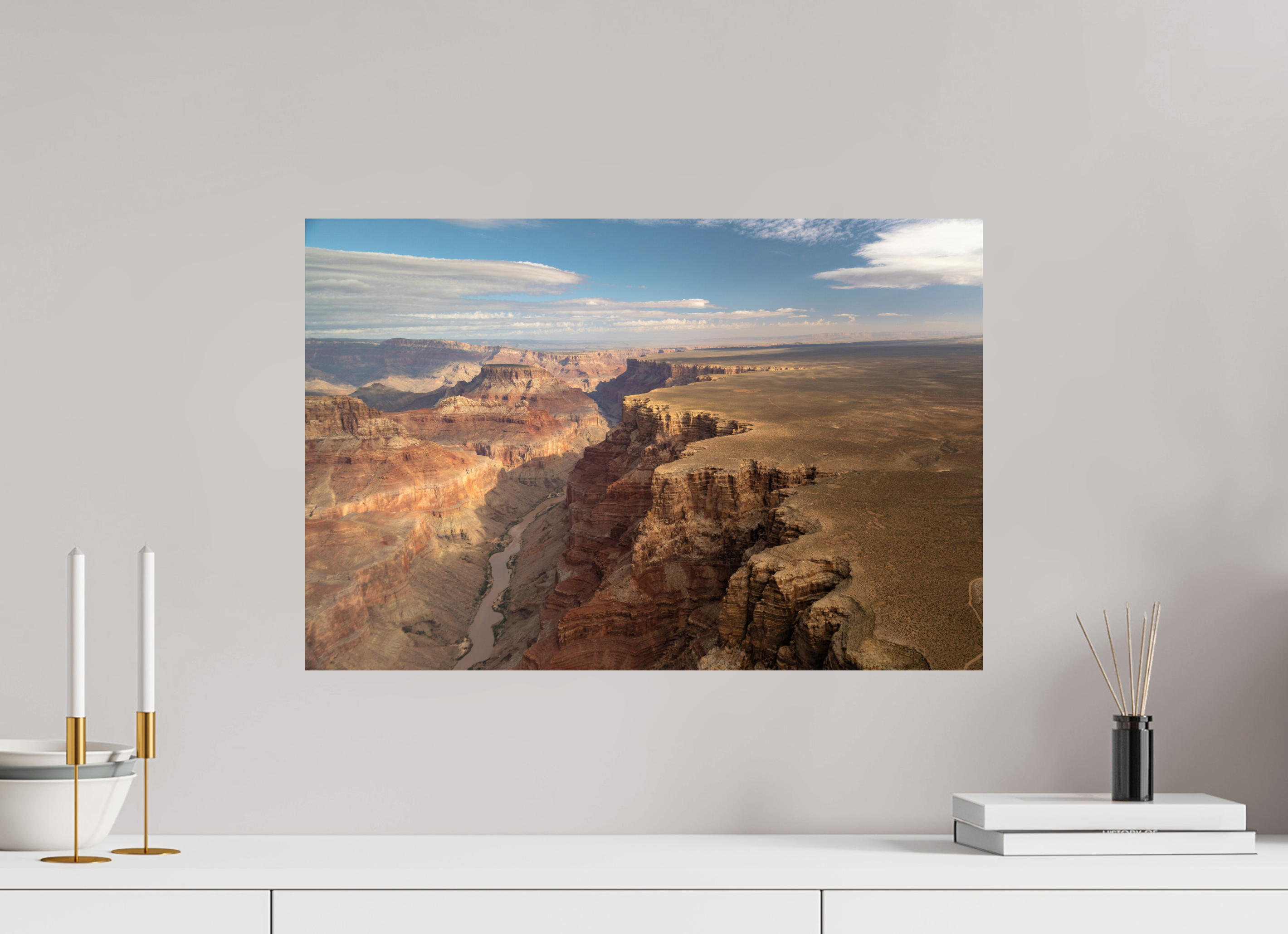 60 x 40 cm, Photo Print On Fuji Crystal DP II Grand Canyon vue du ciel