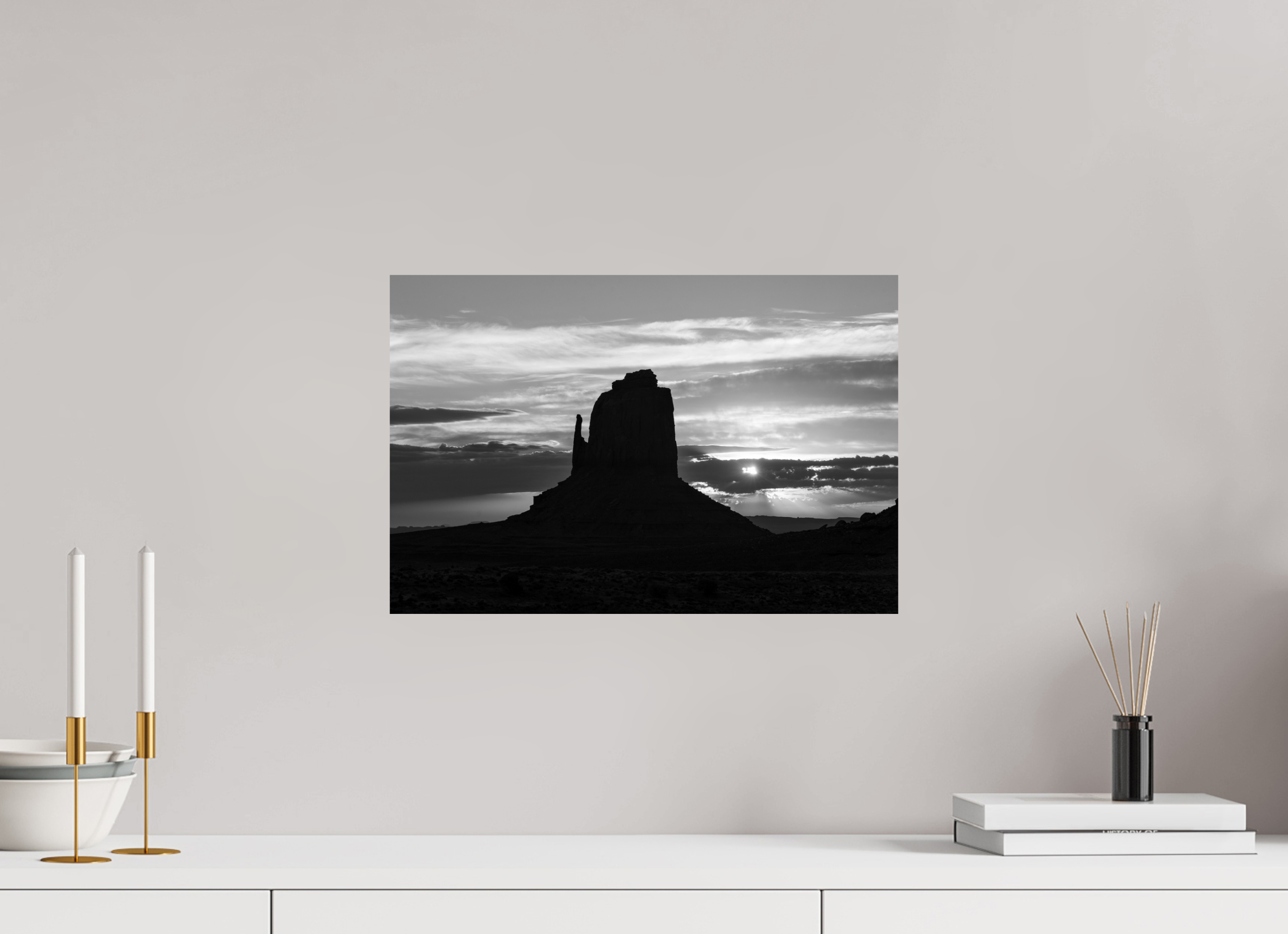 45 x 30 cm, Photo Print On Fuji Crystal DP II East Mitten Butte