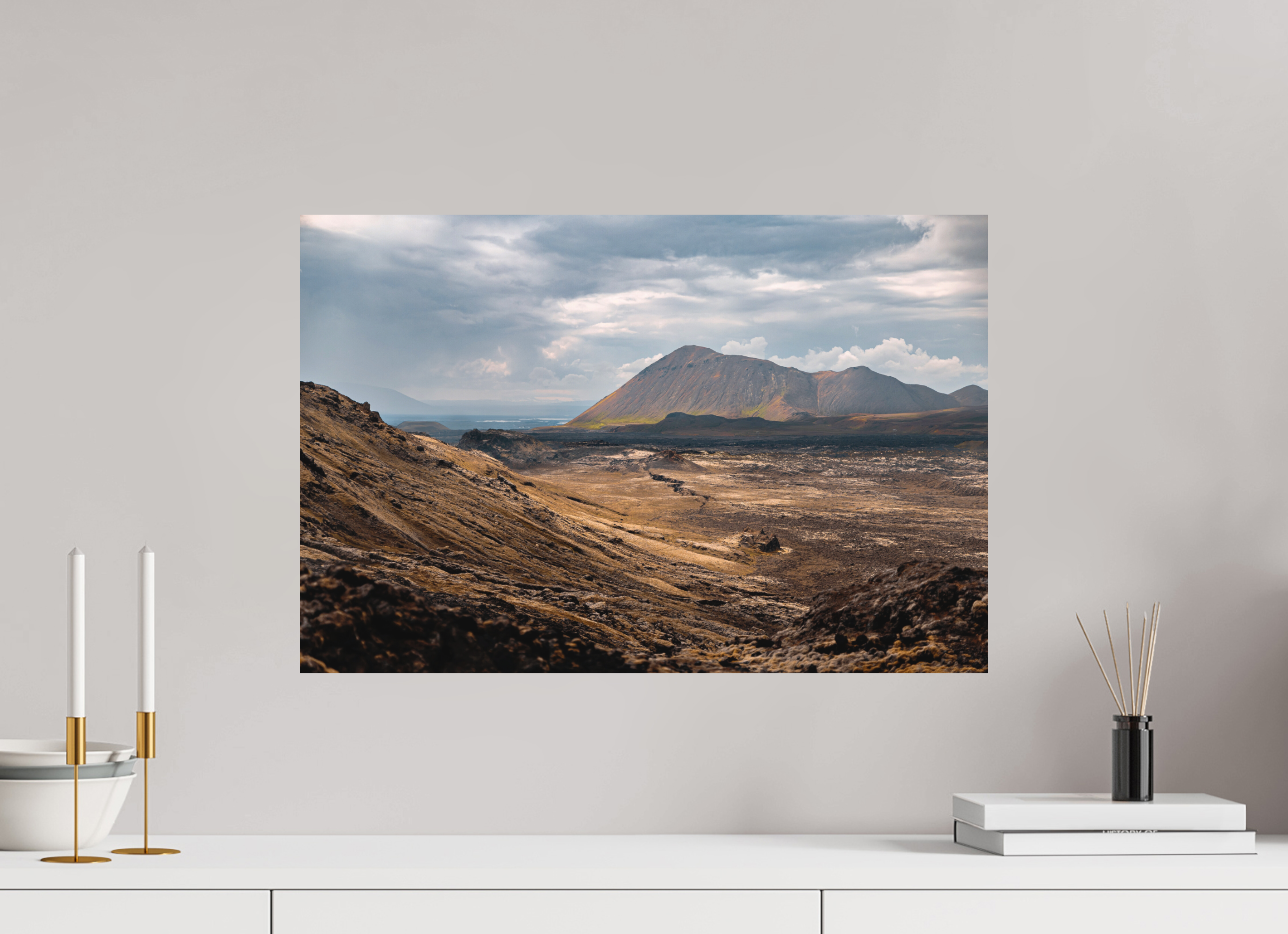 60 x 40 cm, Aluminium Fire Land