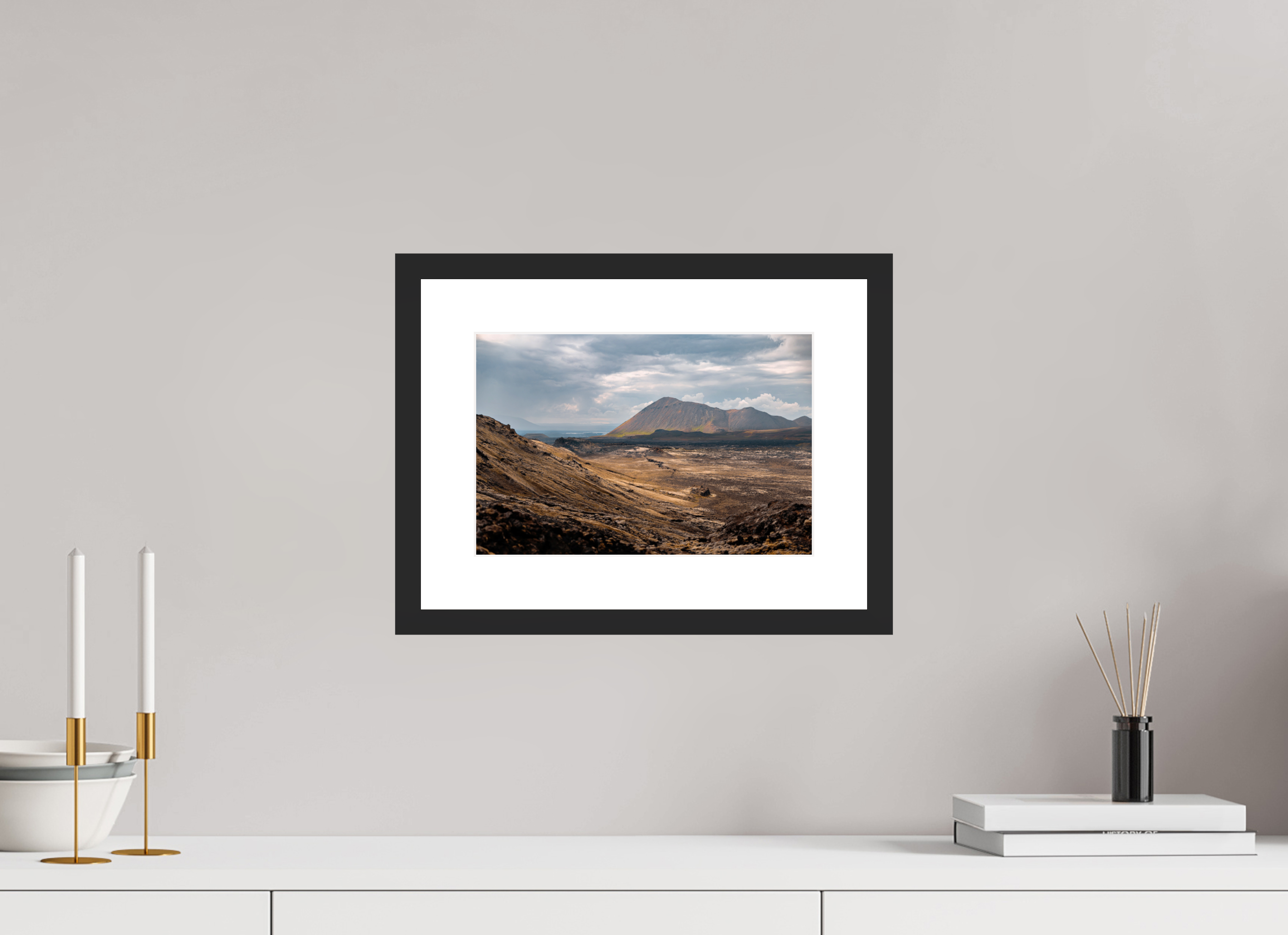 30 x 20 cm, Cadre avec passe partout Fire Land