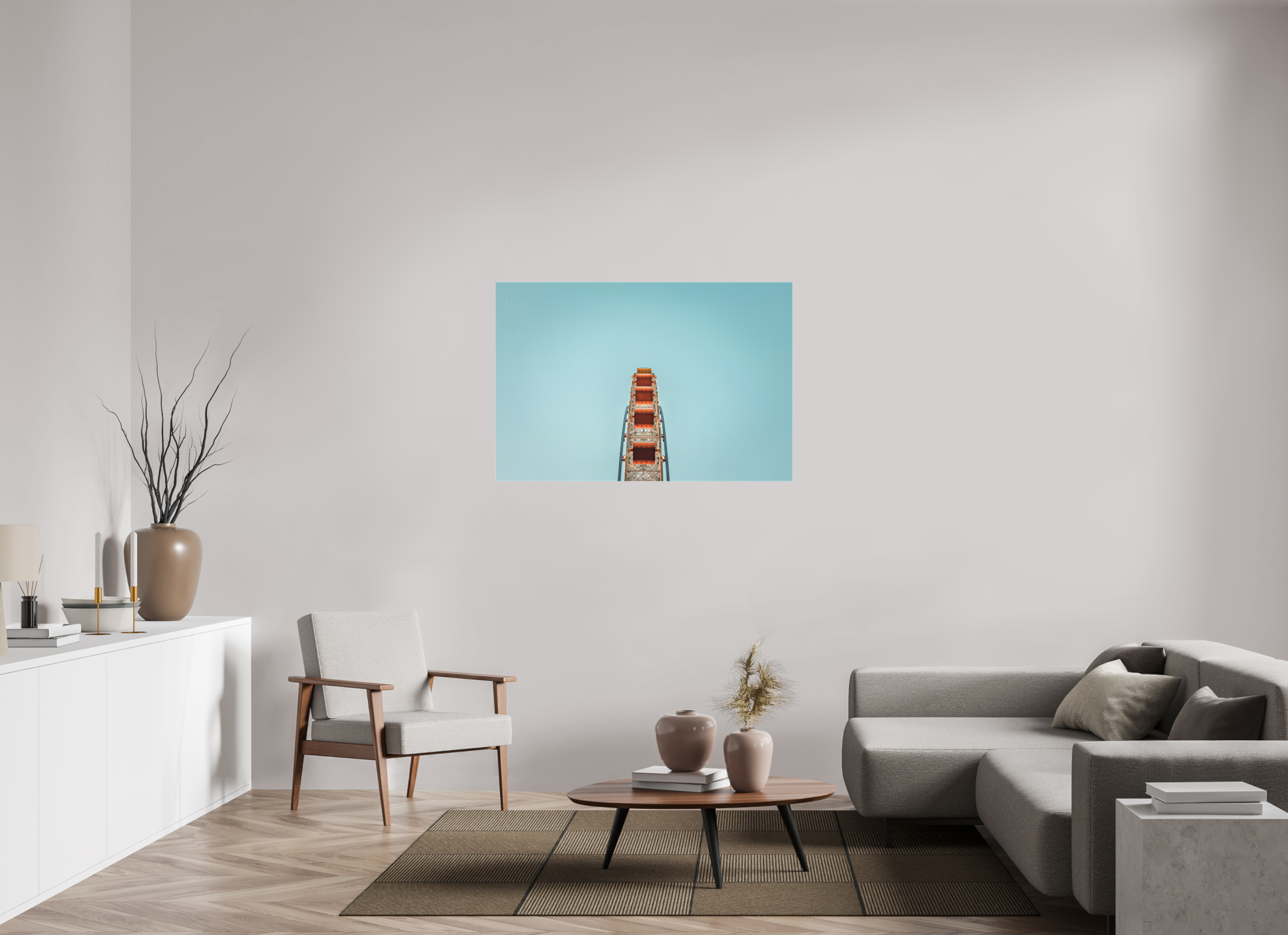120 x 80 cm, Cadre simple Matte on Stretcher Frame Tempozan