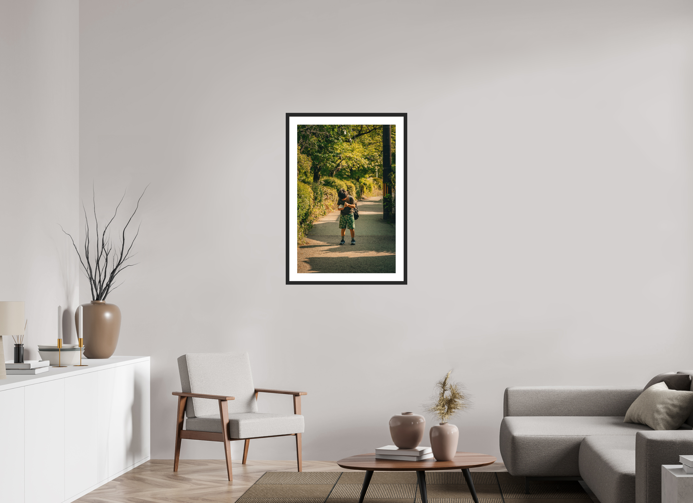 60 x 90 cm, Cadre avec passe partout Tetsugaku No Michi