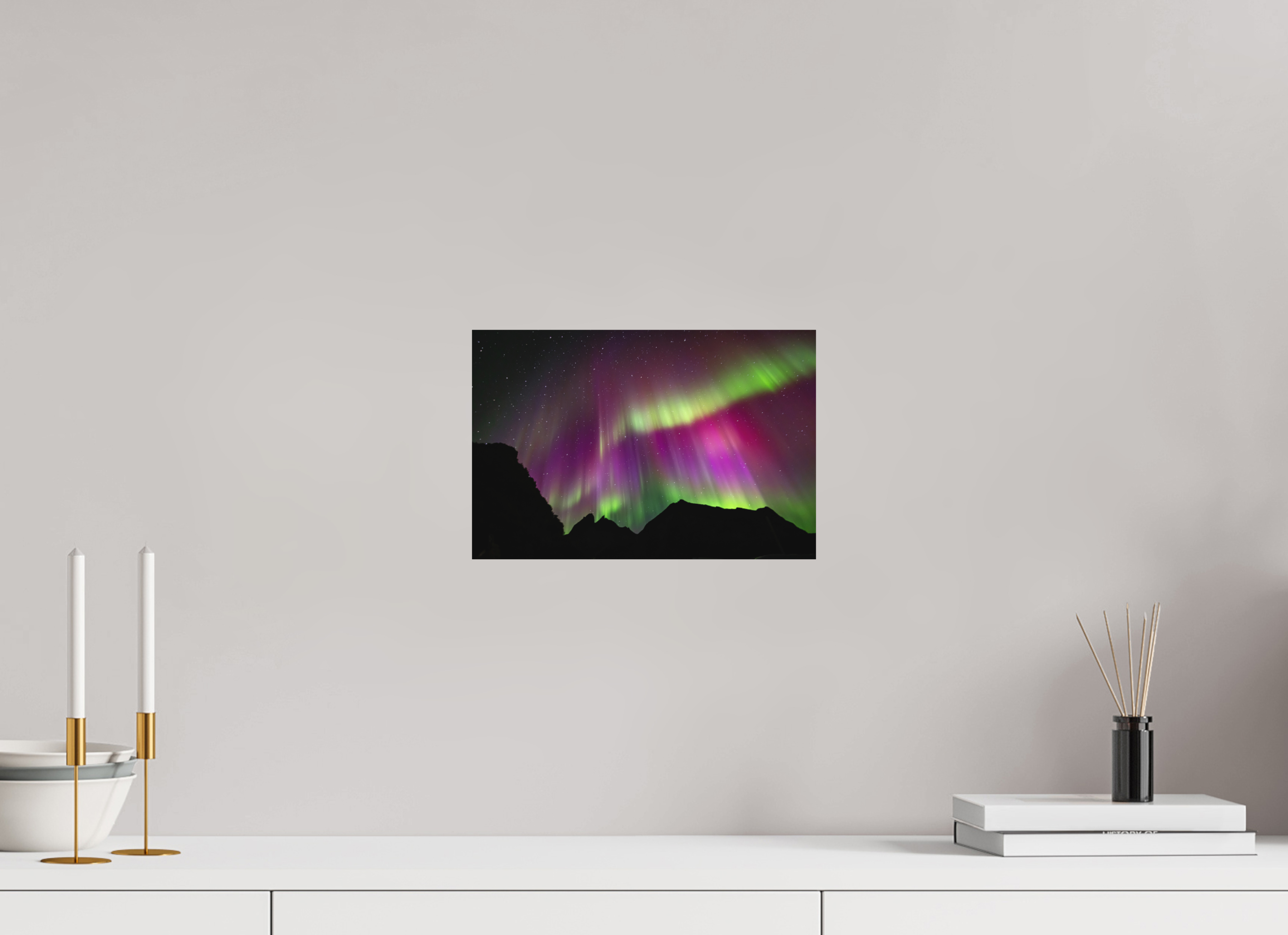 30 x 20 cm, Aluminium Northern Lights