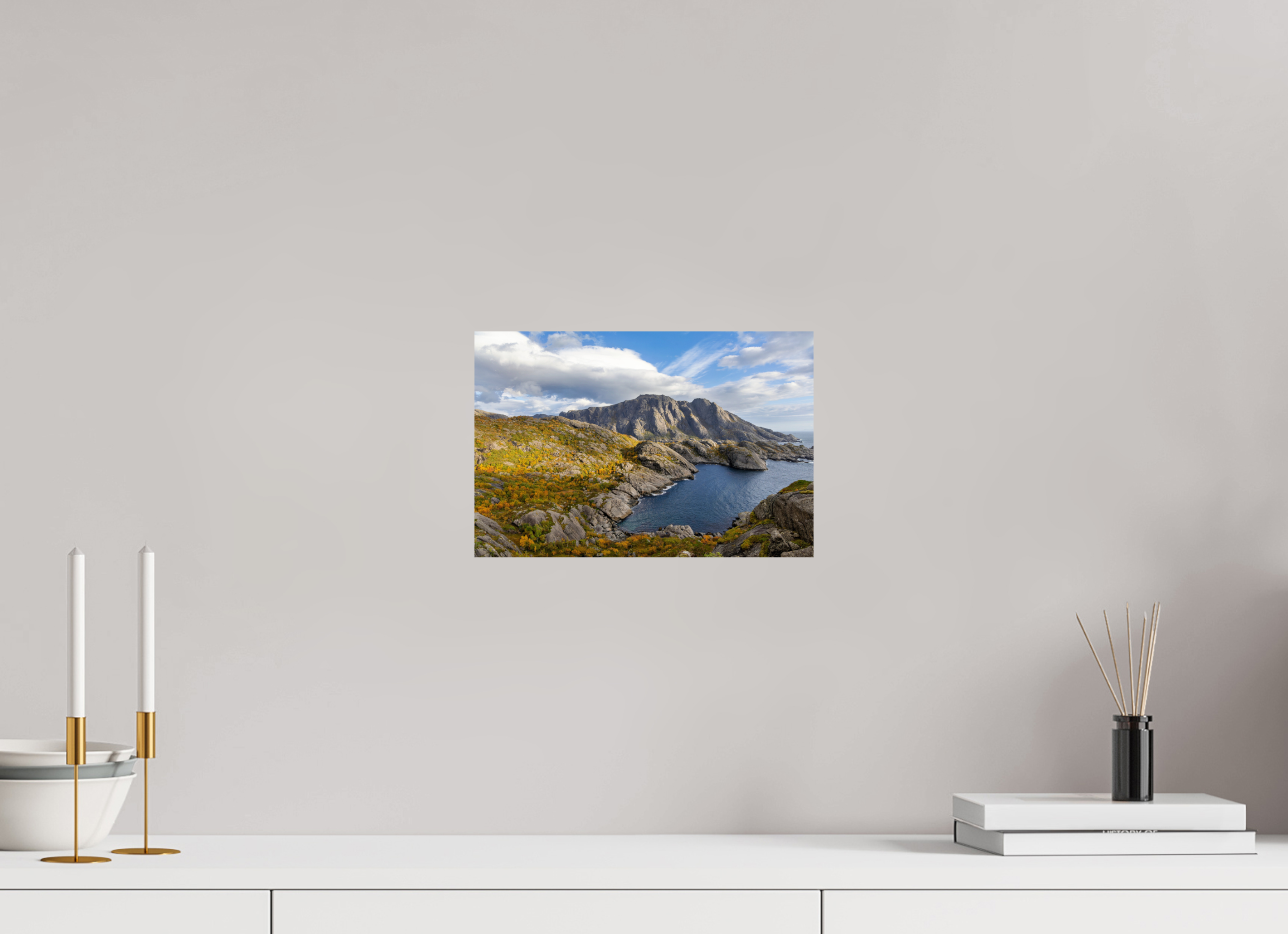 30 x 20 cm, Photo Print On Fuji Crystal DP II Couleurs d'automne aux îles Lofoten