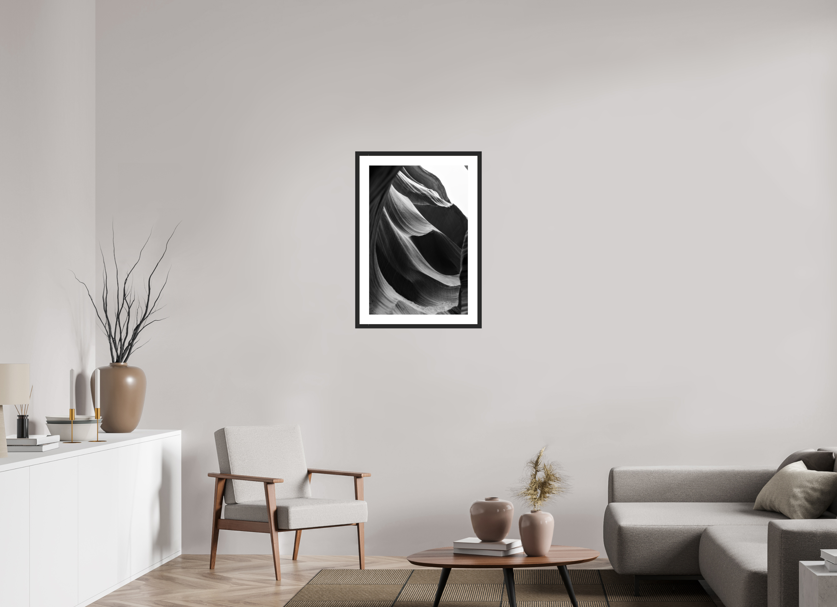 50 x 75 cm, Cadre avec passe partout Navaro