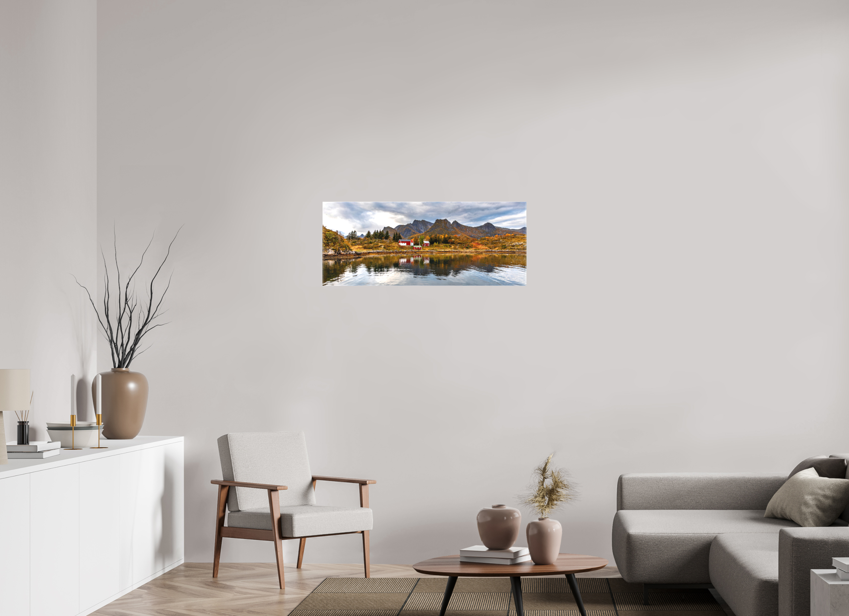 98.8 x 40 cm, Cadre simple Matte on Stretcher Frame Arctic Panorama