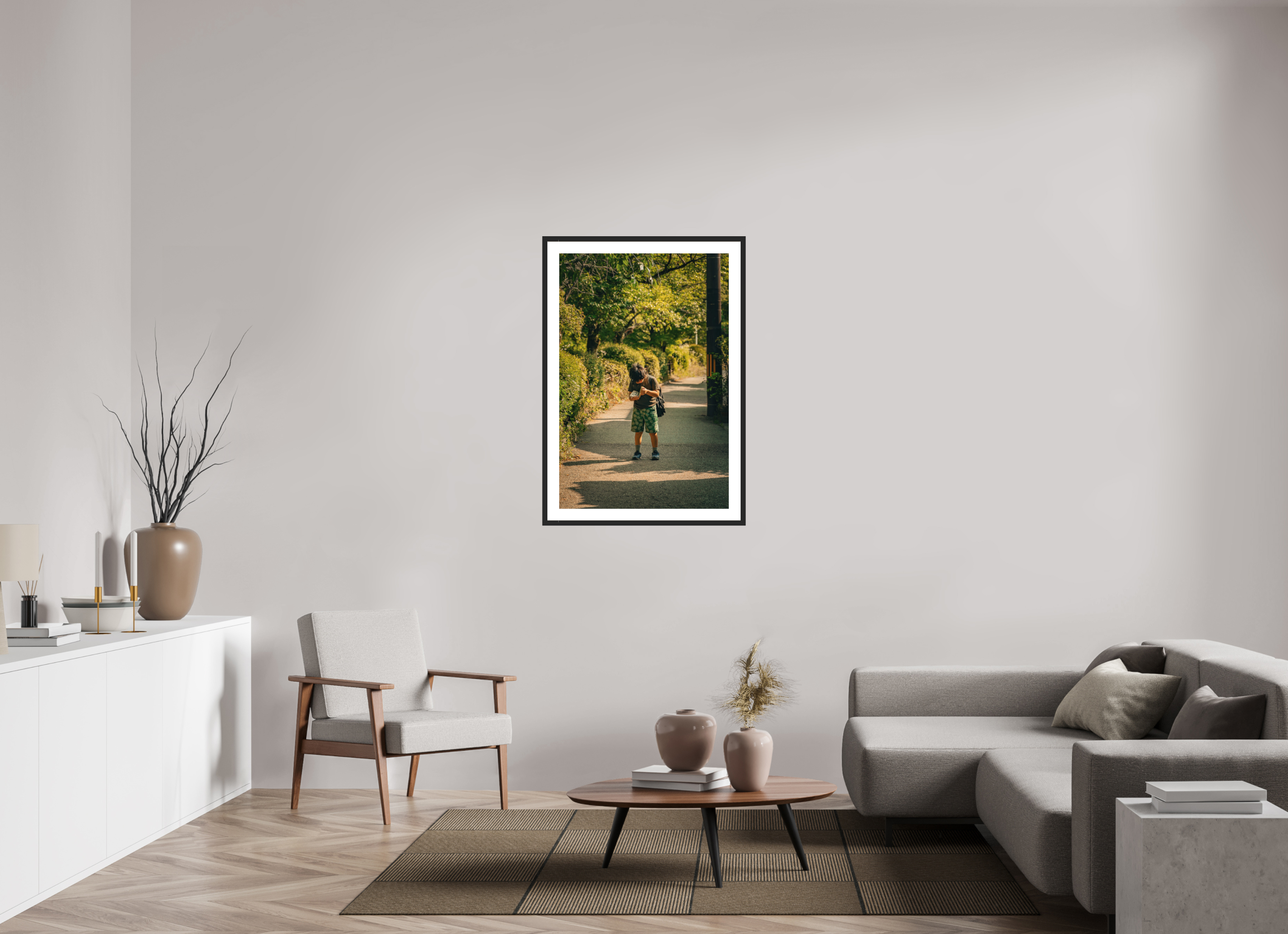 70 x 105 cm, Cadre avec passe partout Tetsugaku No Michi