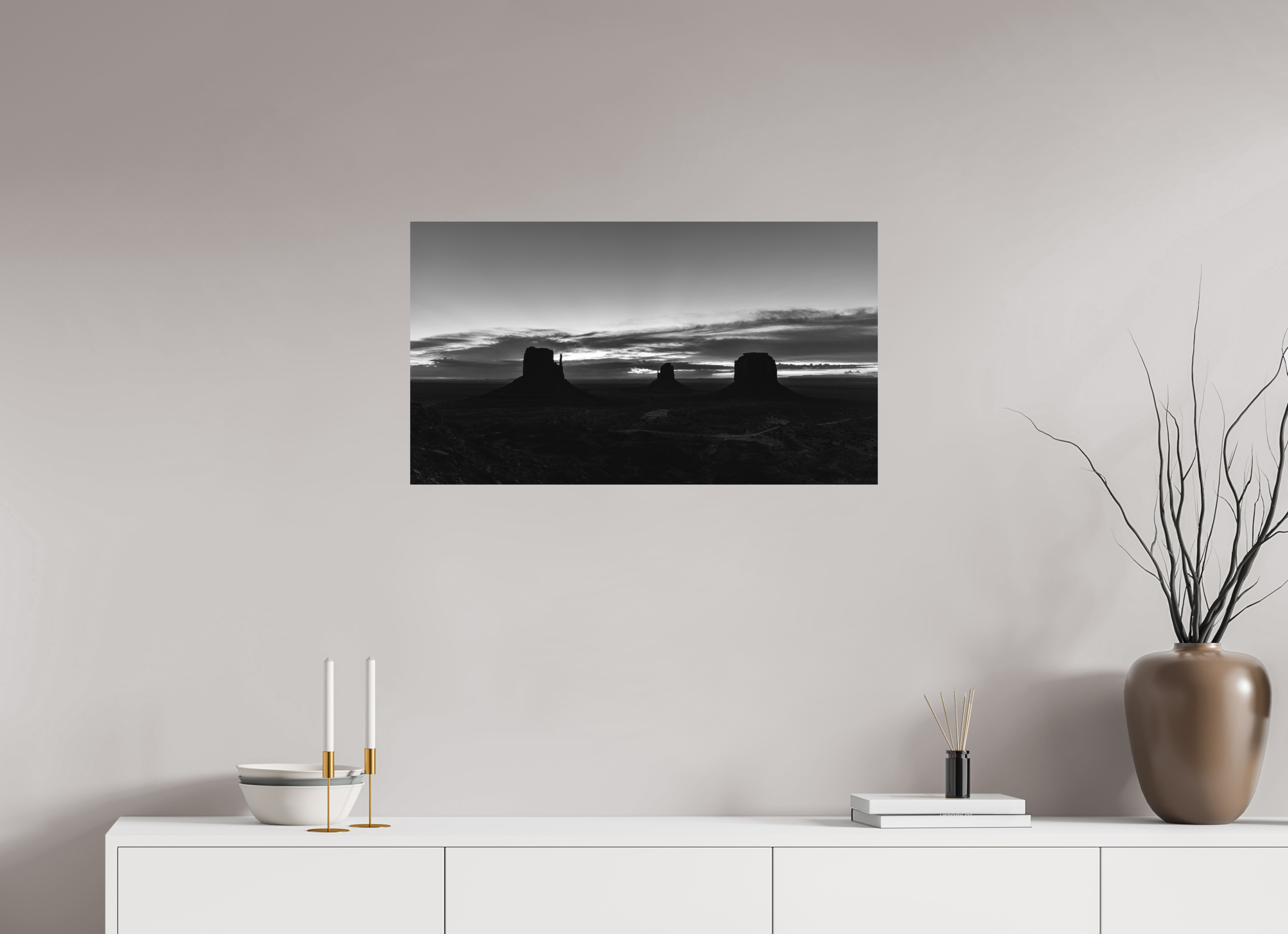 80 x 45 cm, Aluminium The view