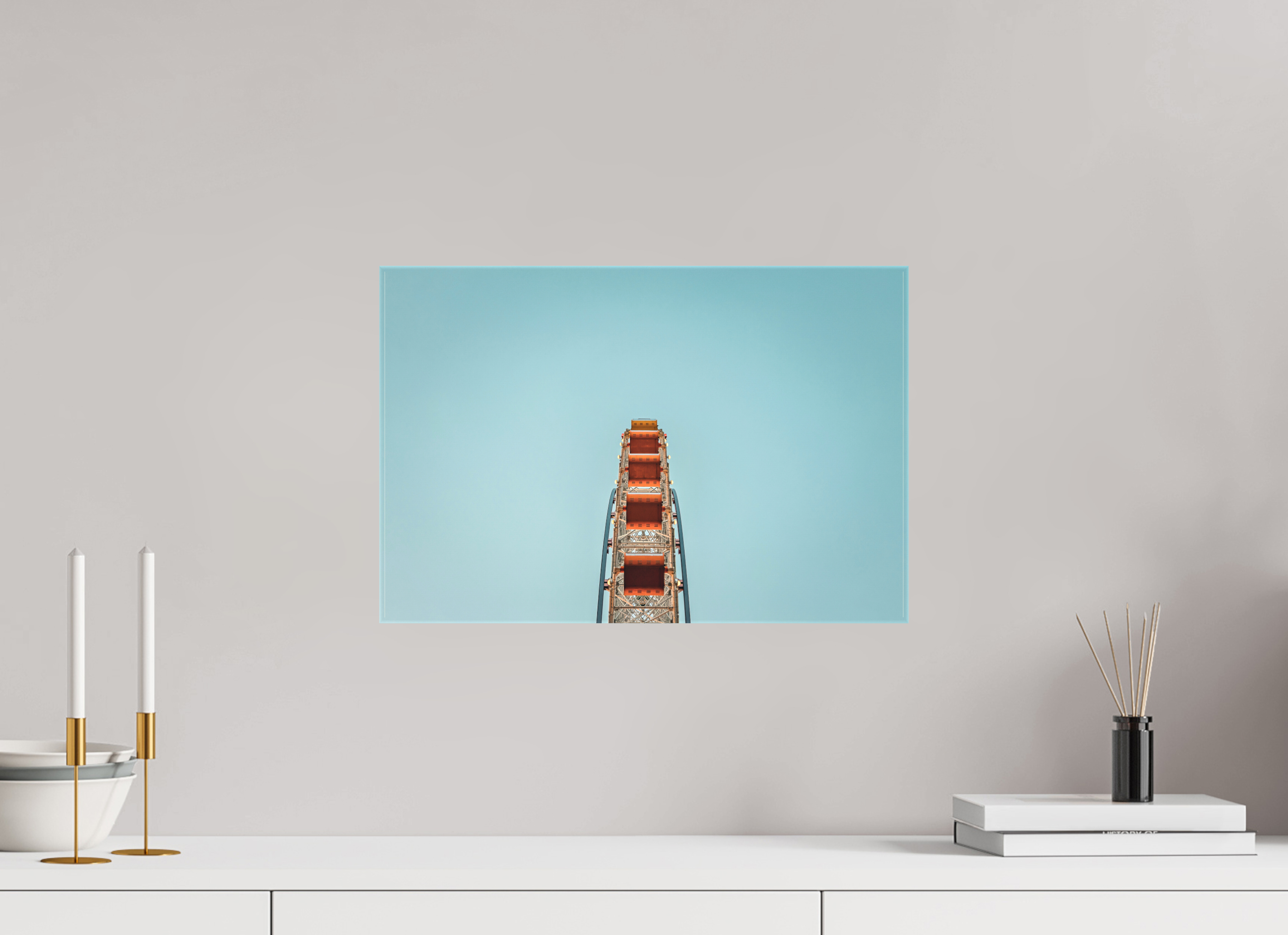 45 x 30 cm, Cadre simple Matte on Stretcher Frame Tempozan